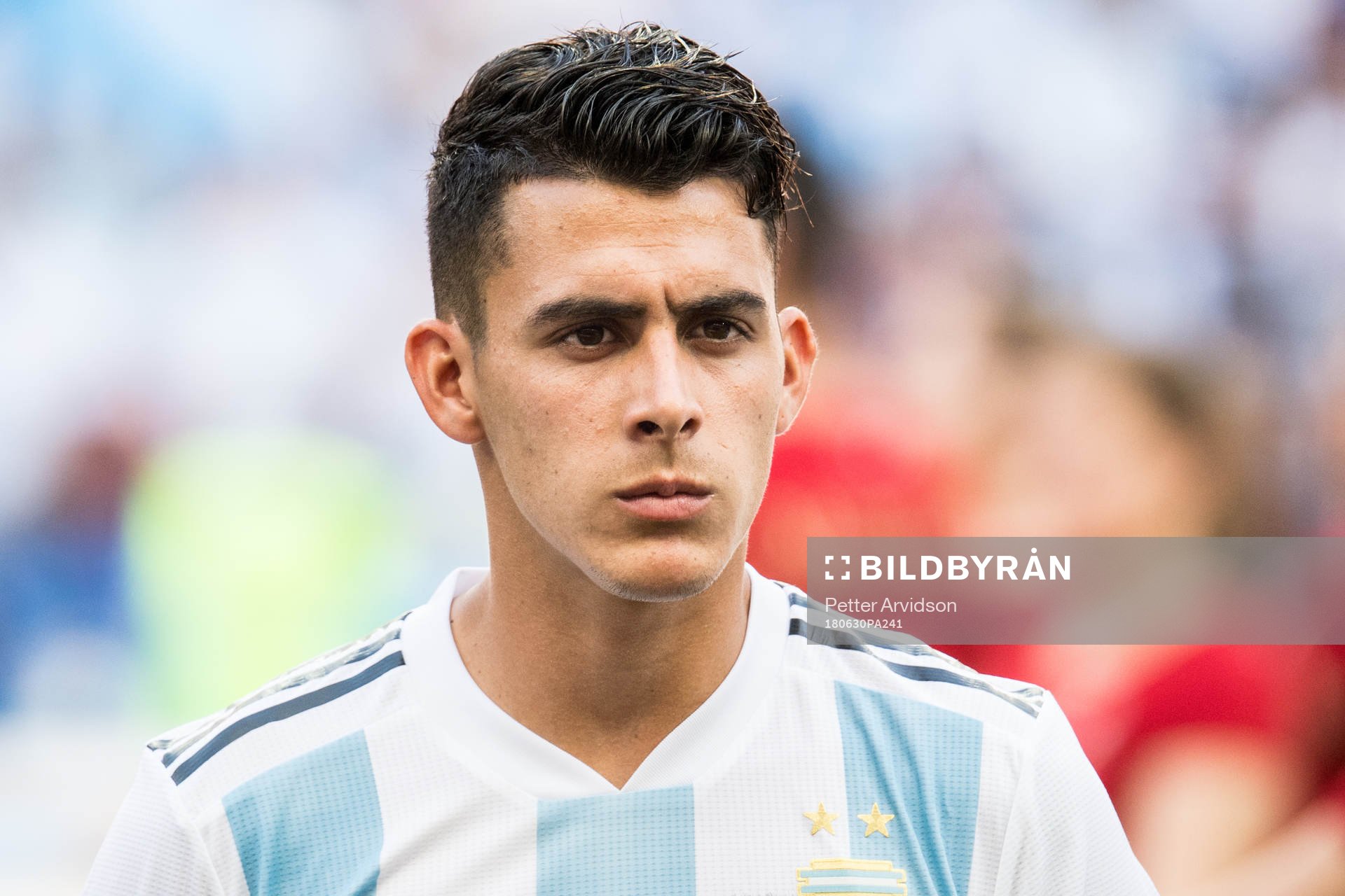 Cristian Pavon of Argentina prior the FIFA World Cup round