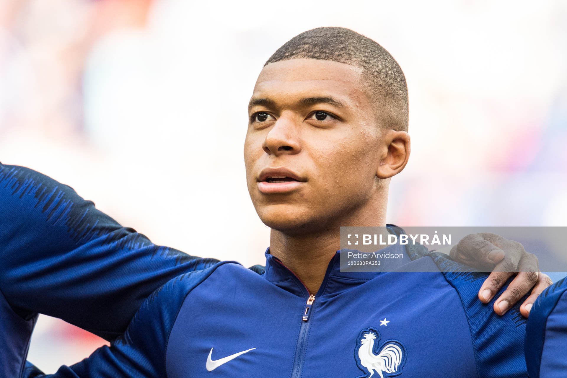 Kylian Mbappe of France prior the FIFA World Cup round of