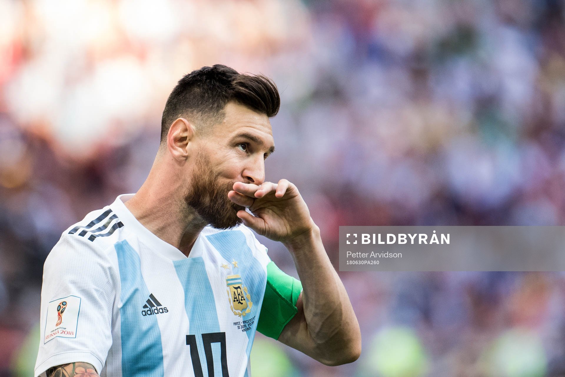 Lionel Messi of Argentina