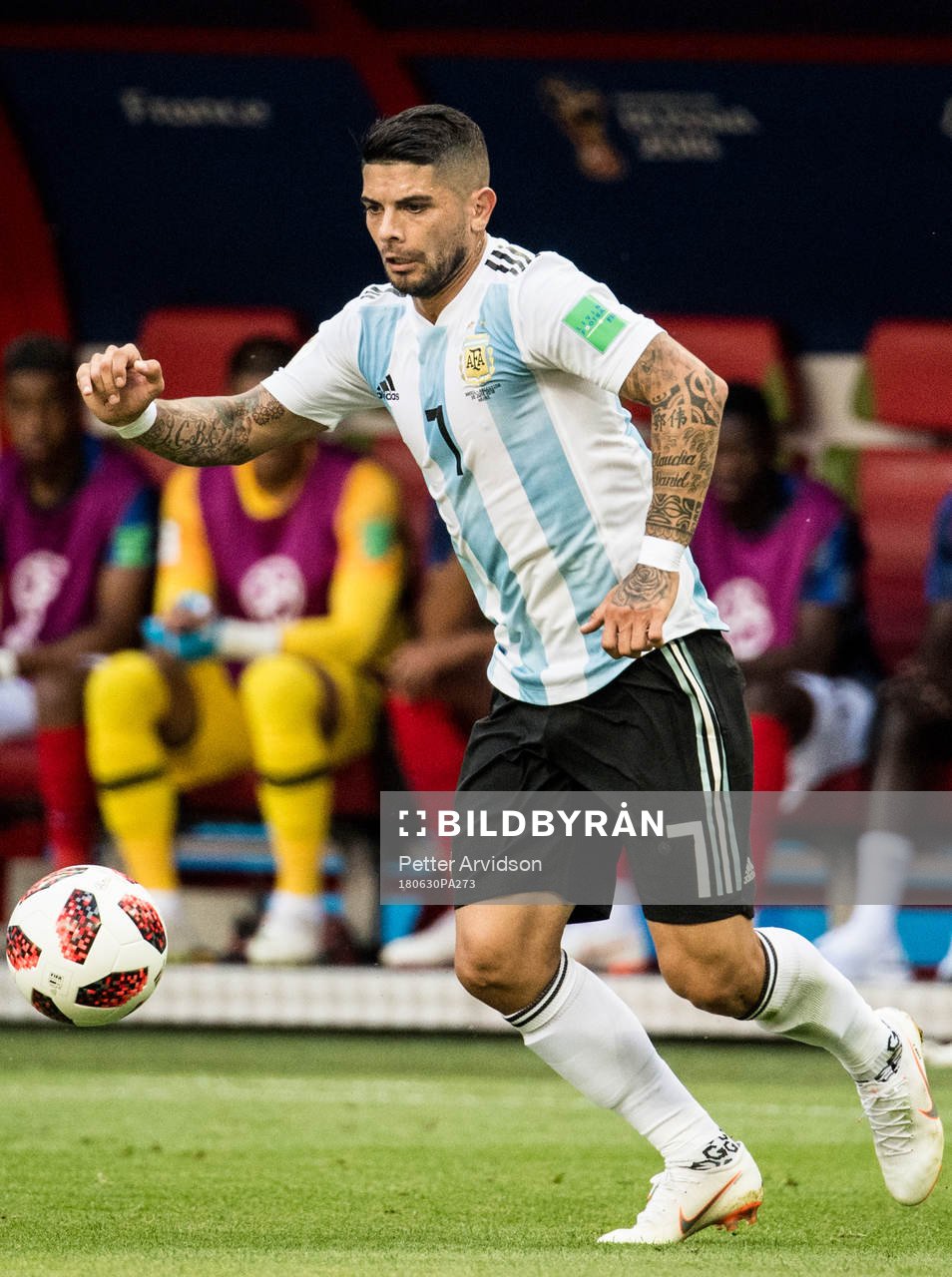 Ever Banega of Argentina