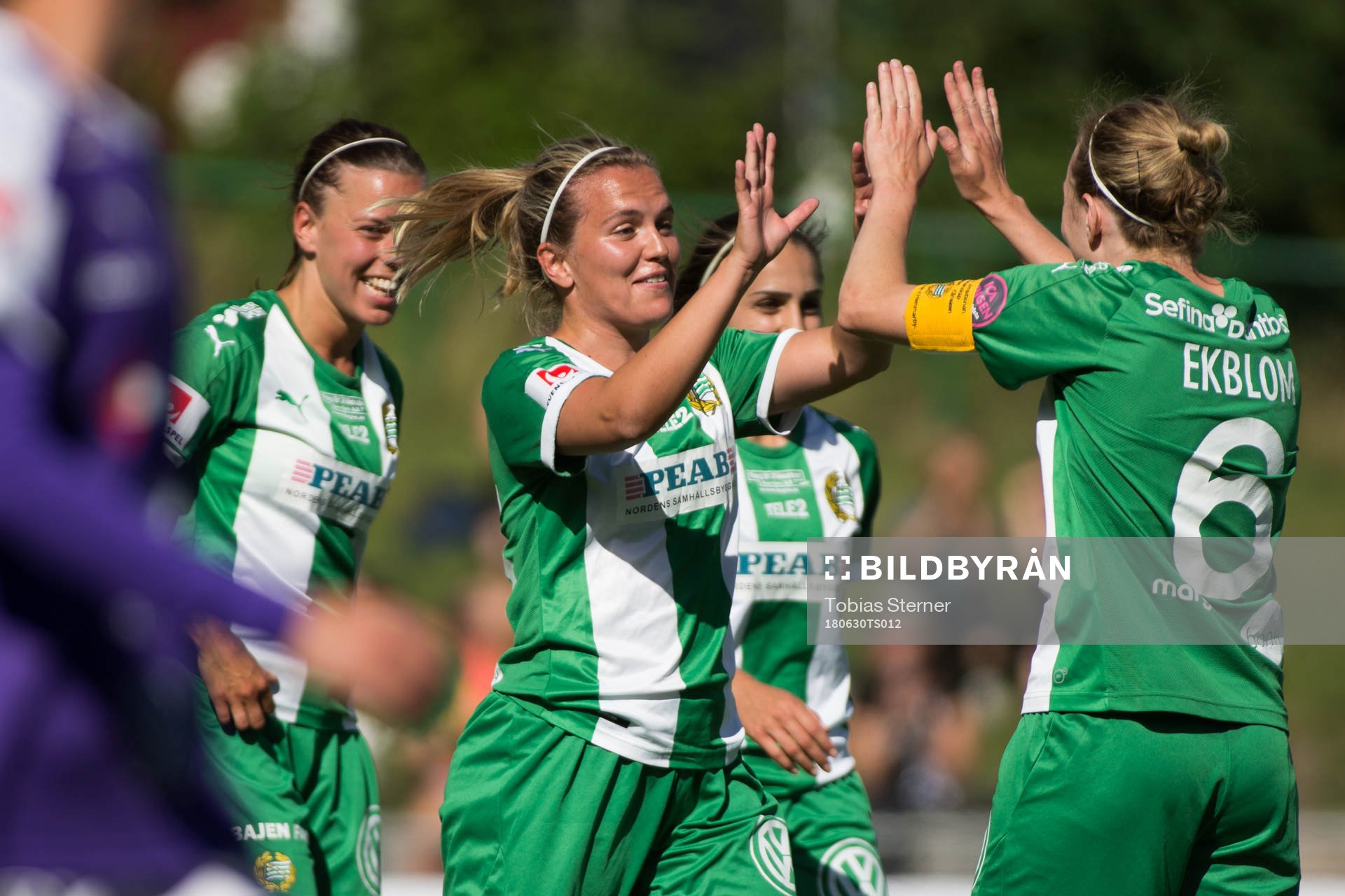 Hammarbys Frida Sjöberg jublar