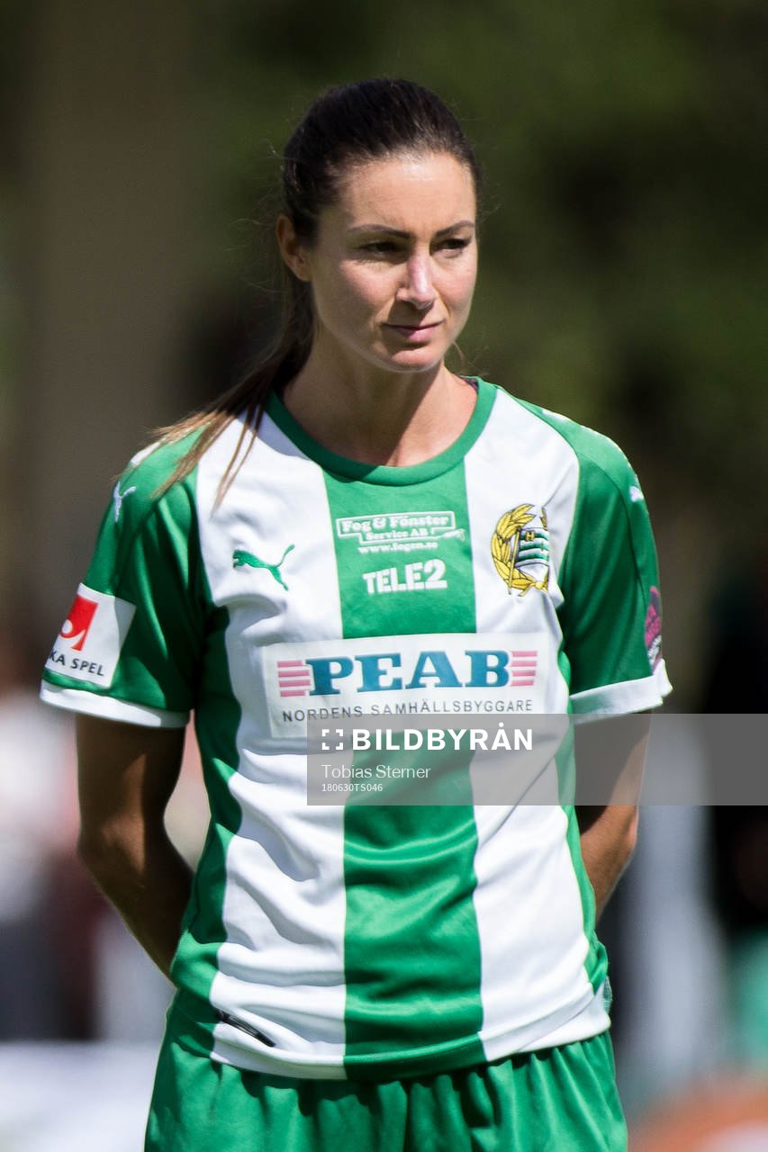 Hammarbys Madeleine Tegström vid lineup