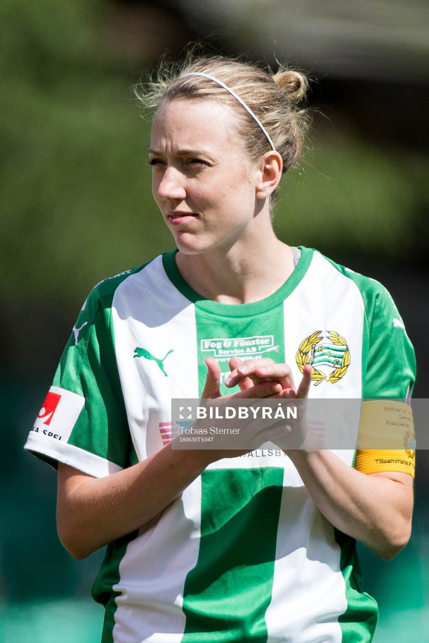 Hammarbys Olga Ekblom vid lineup