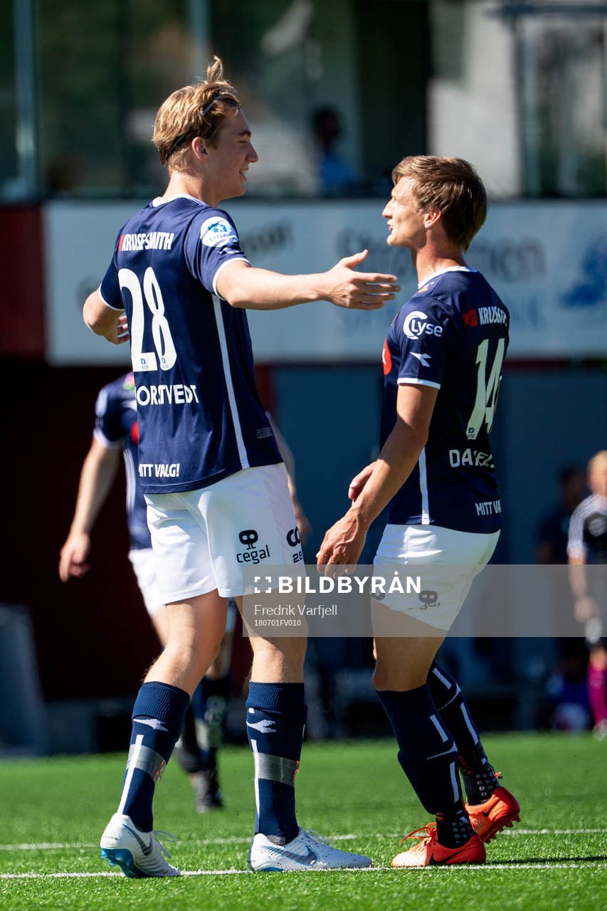 Kristian Thorstvedt of Viking celebrates