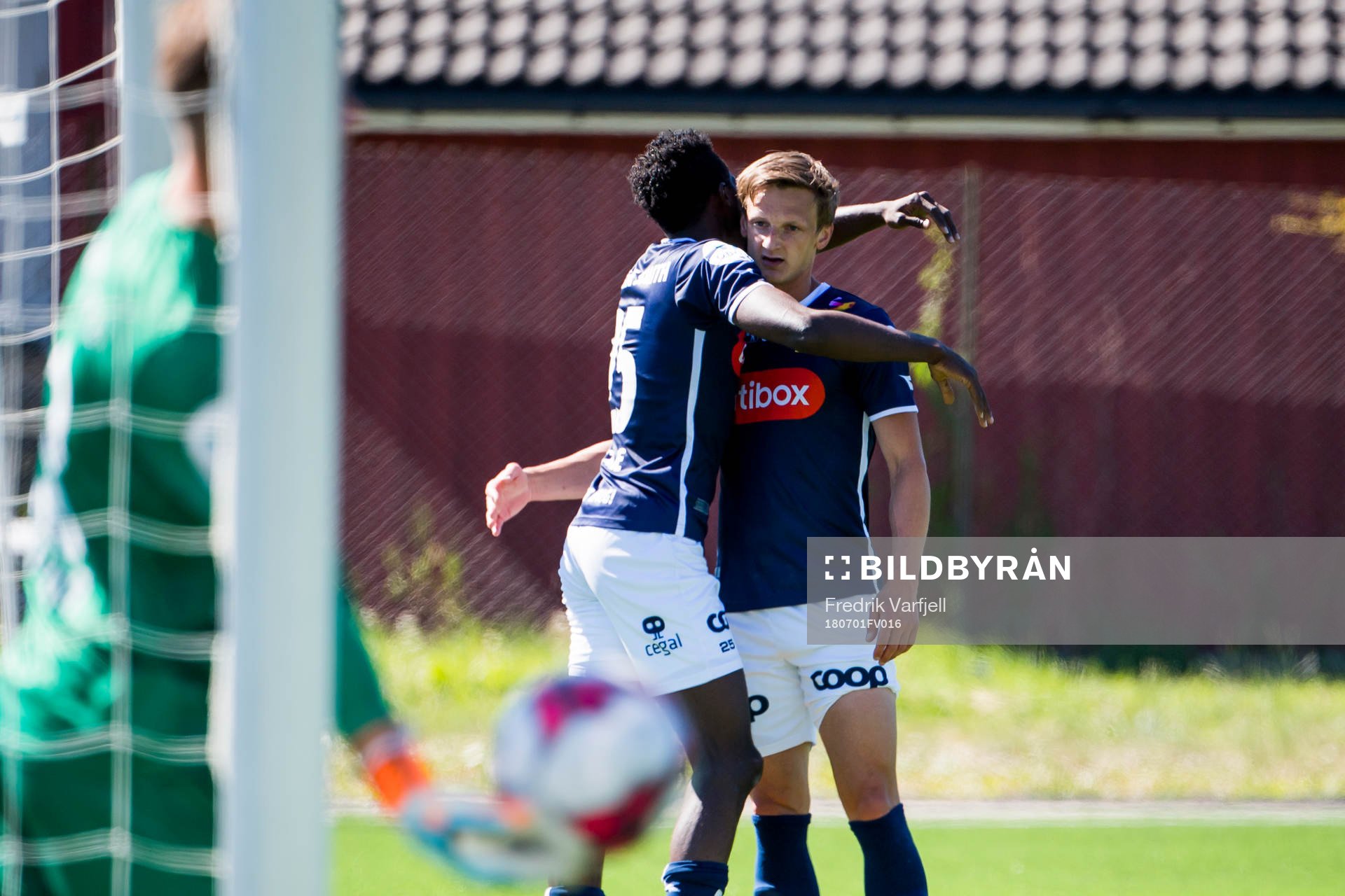 Usman Sale of Viking celebrates