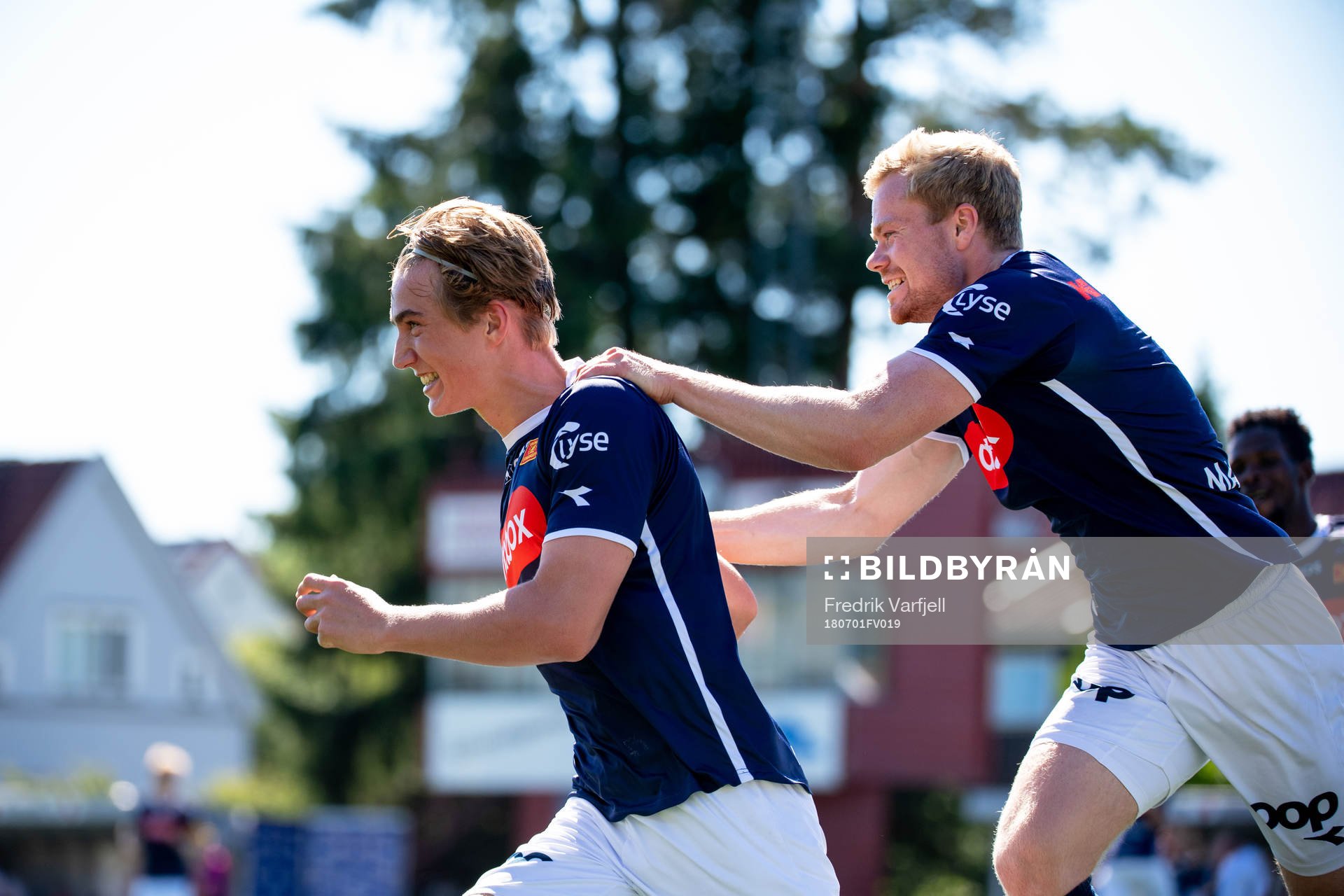 Kristian Thorstvedt of Viking celebrates
