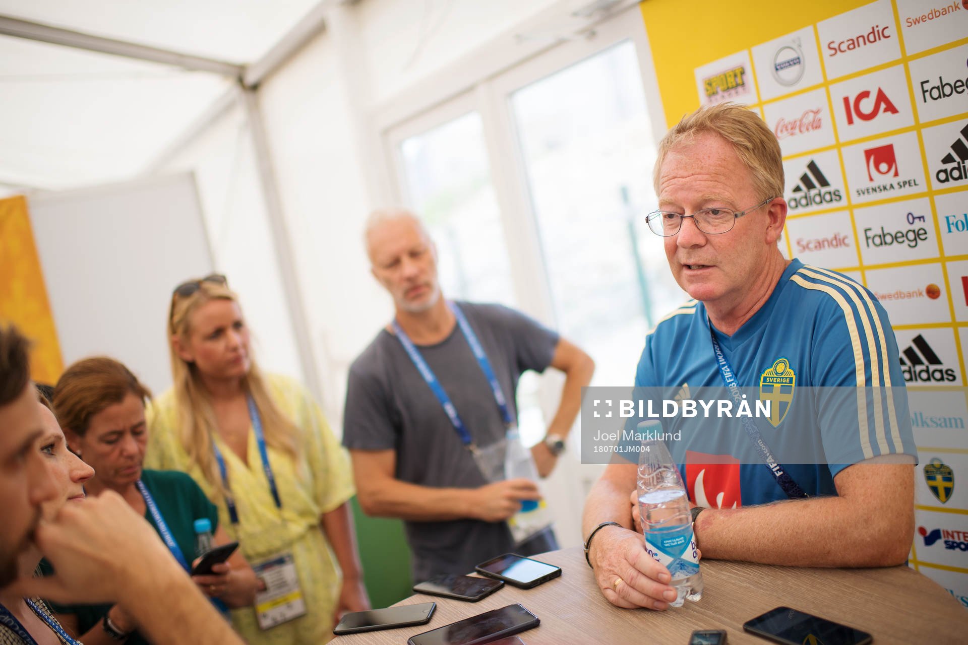 Scout Lars Jacobsson of the Swedish national football team