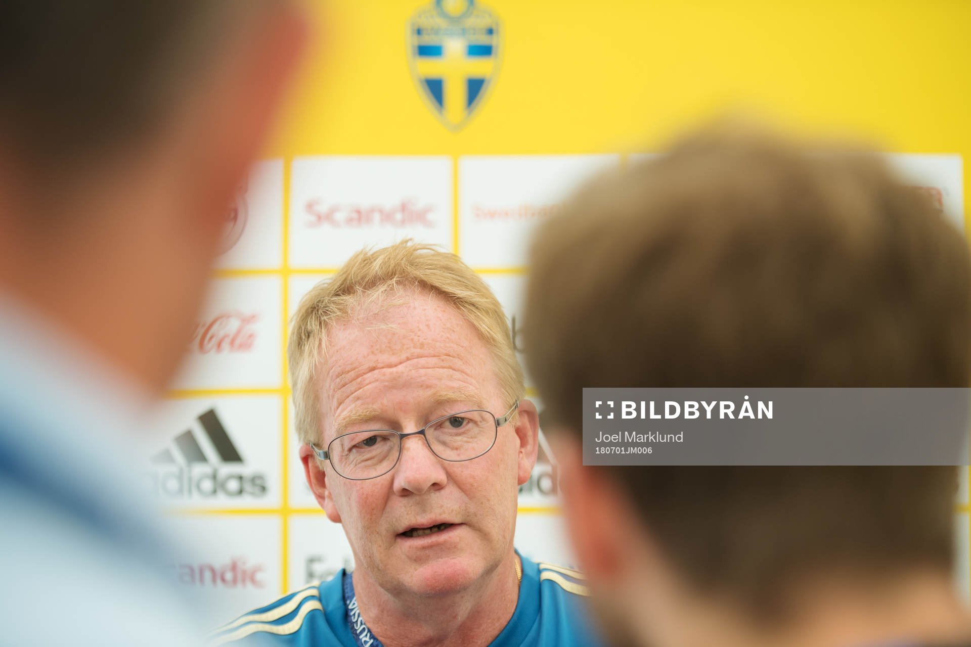 Scout Lars Jacobsson of the Swedish national football team