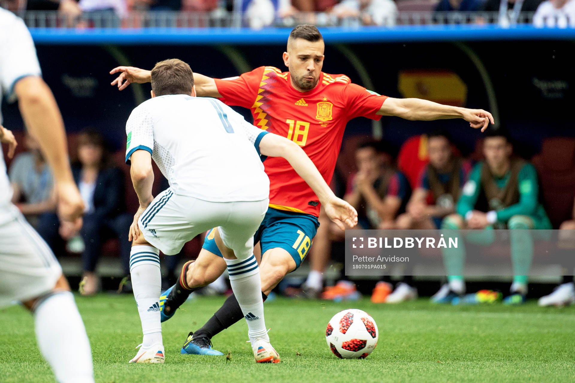 Jordi Alba of Spain