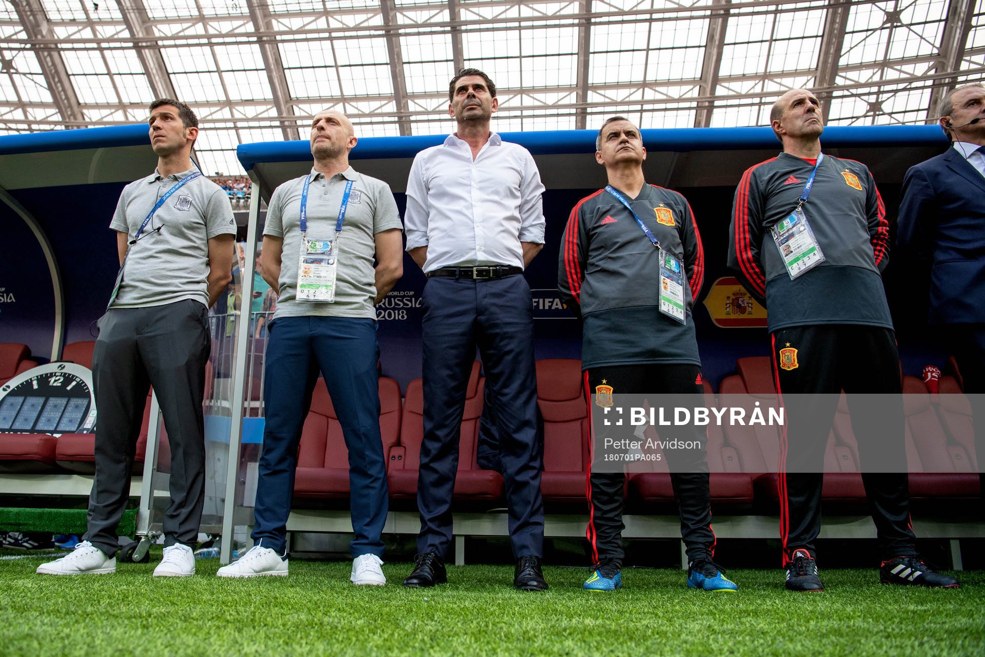 head coach Fernando Hierro of Spain prior to the FIFA World