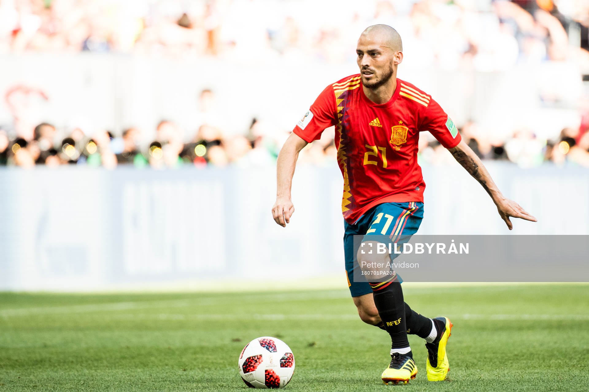 David Silva of Spain