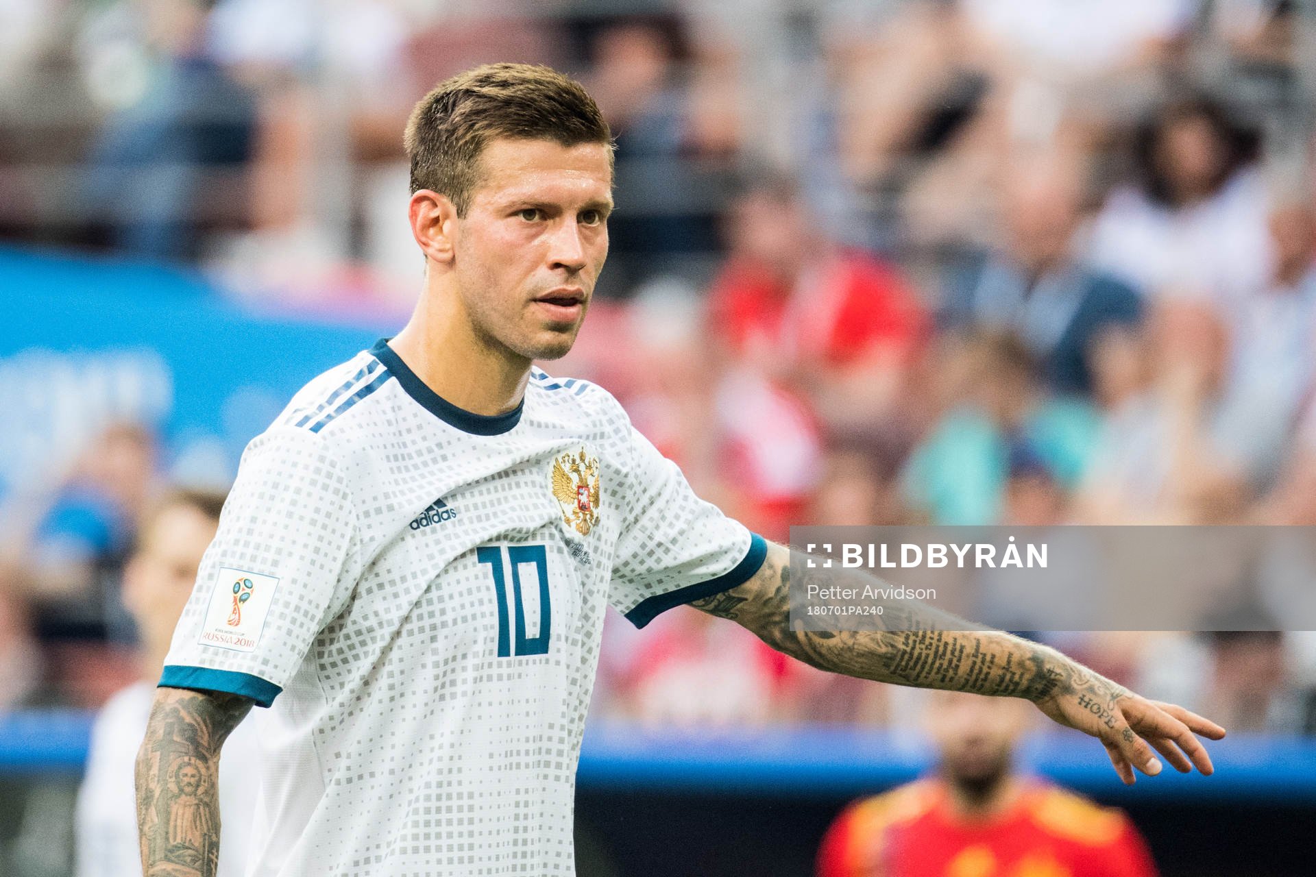 Fedor Smolov of Russia