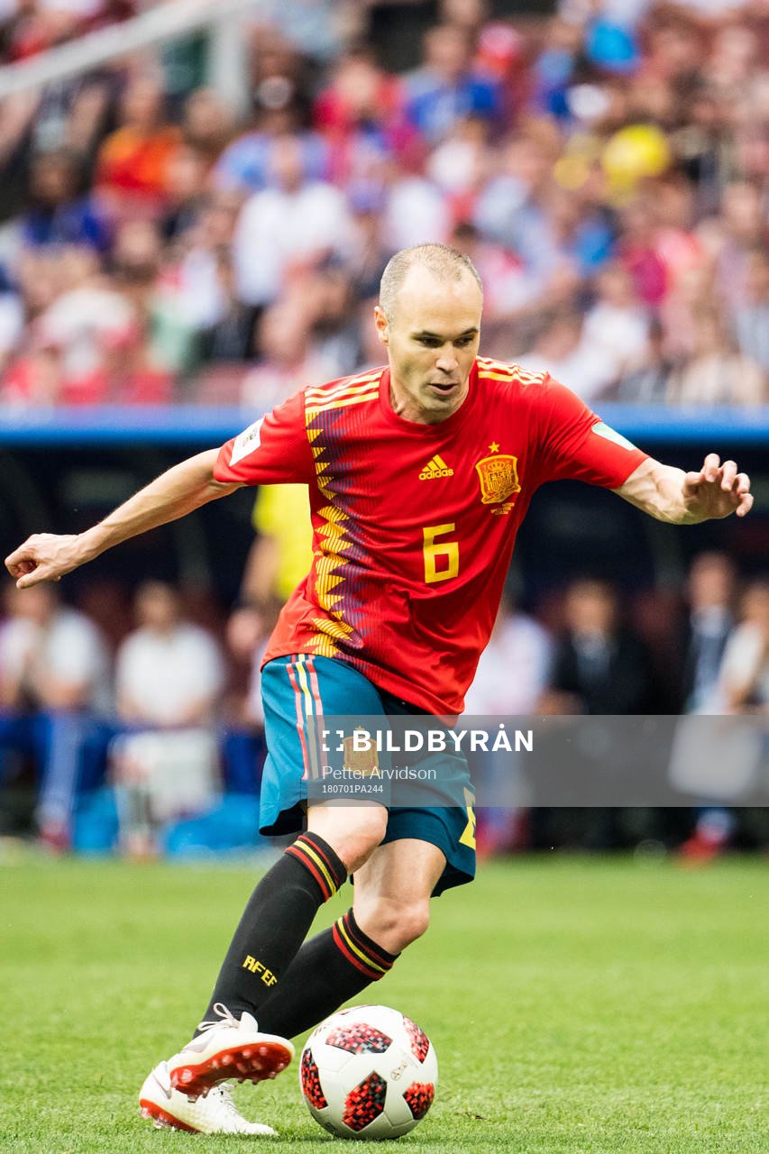 Andres Iniesta of Spain
