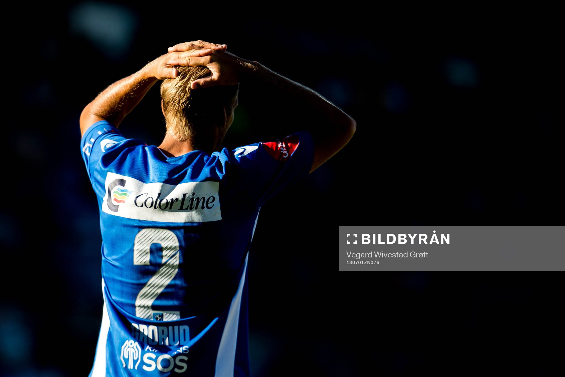 Lars Grorud of Sandefjord looks dejected