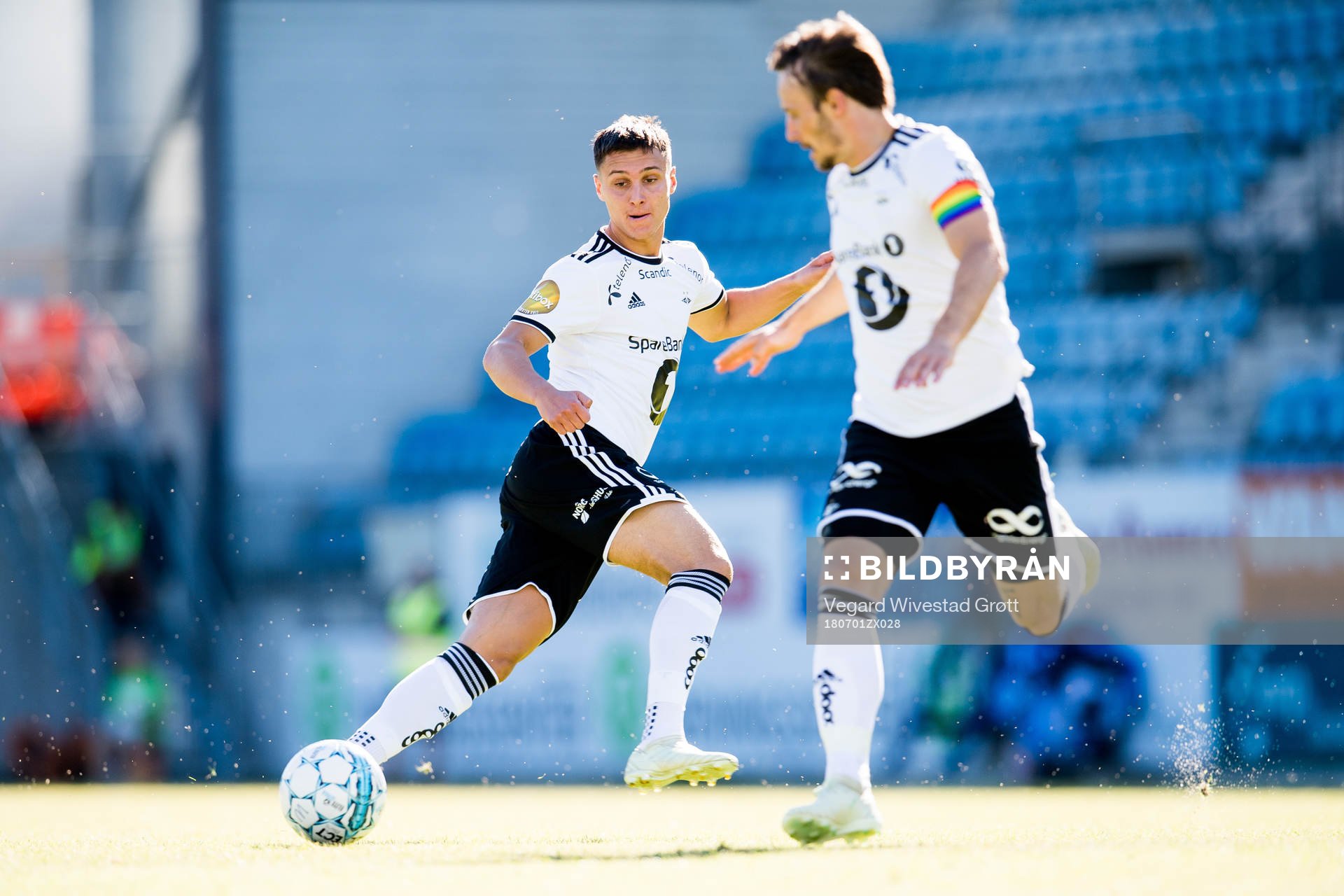 Jonathan Levi and Mike Jensen of Rosenborg