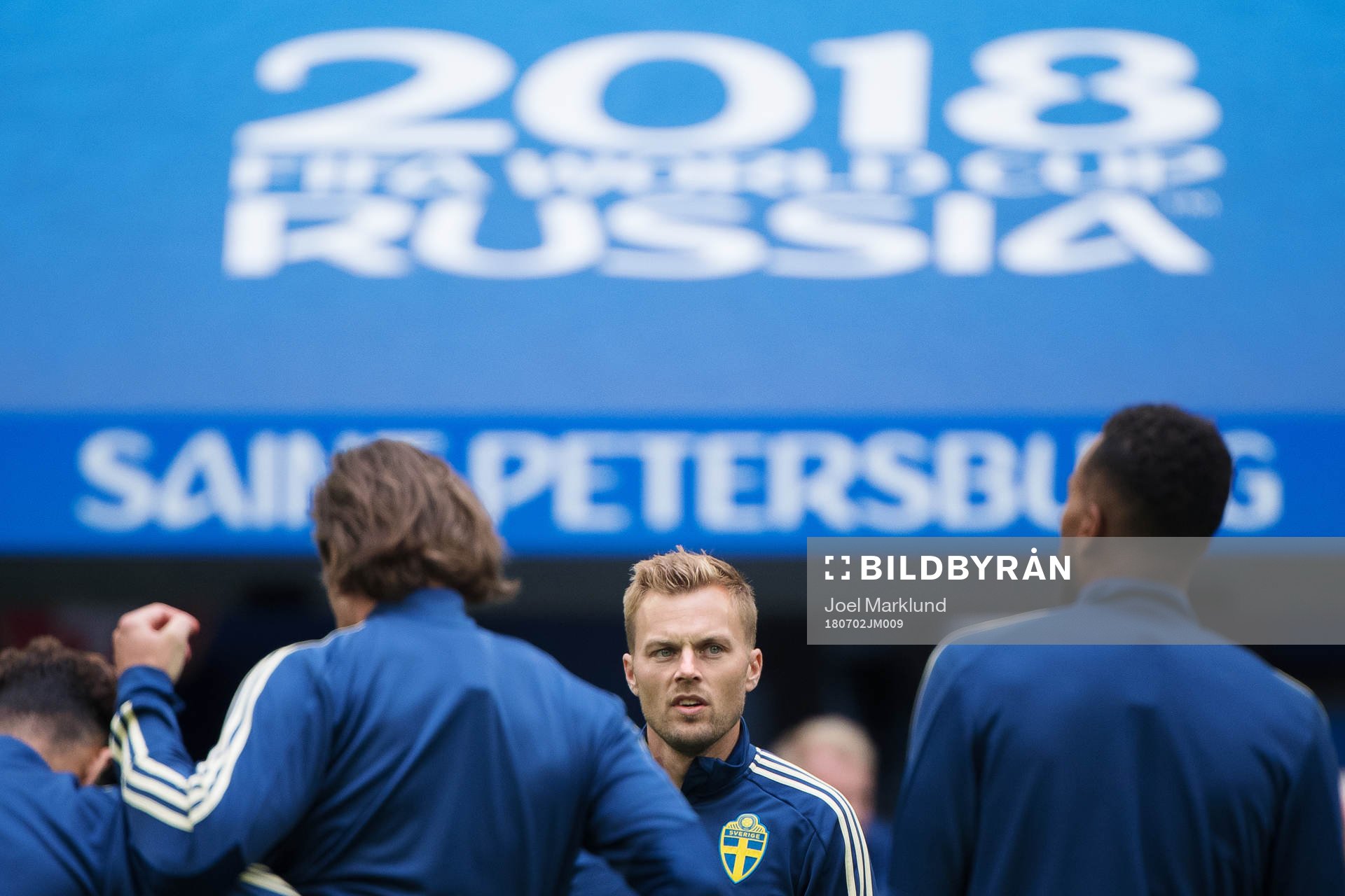 Sebastian Larsson of the Swedish national football team at