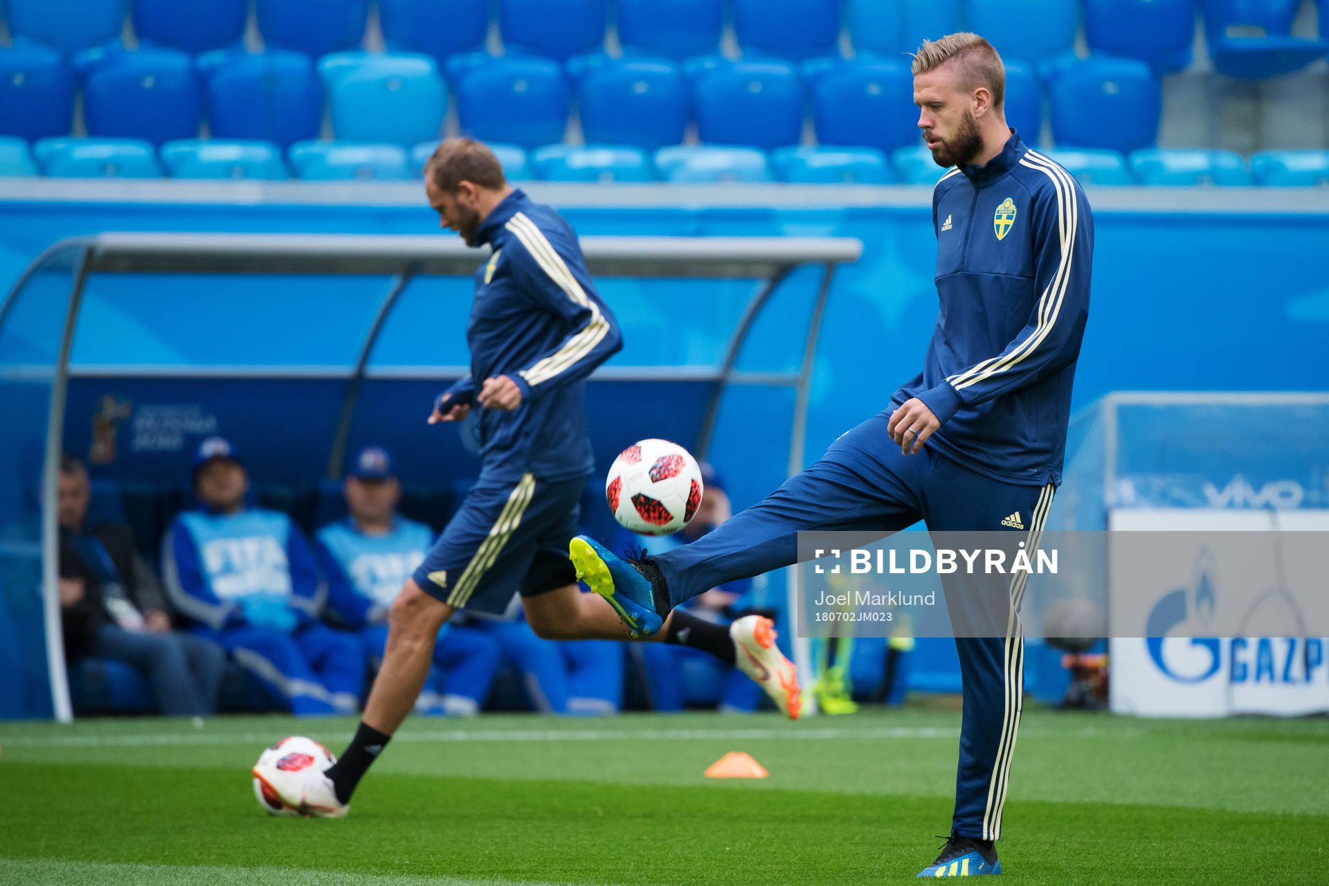 Pontus Jansson of the Swedish national football team at a
