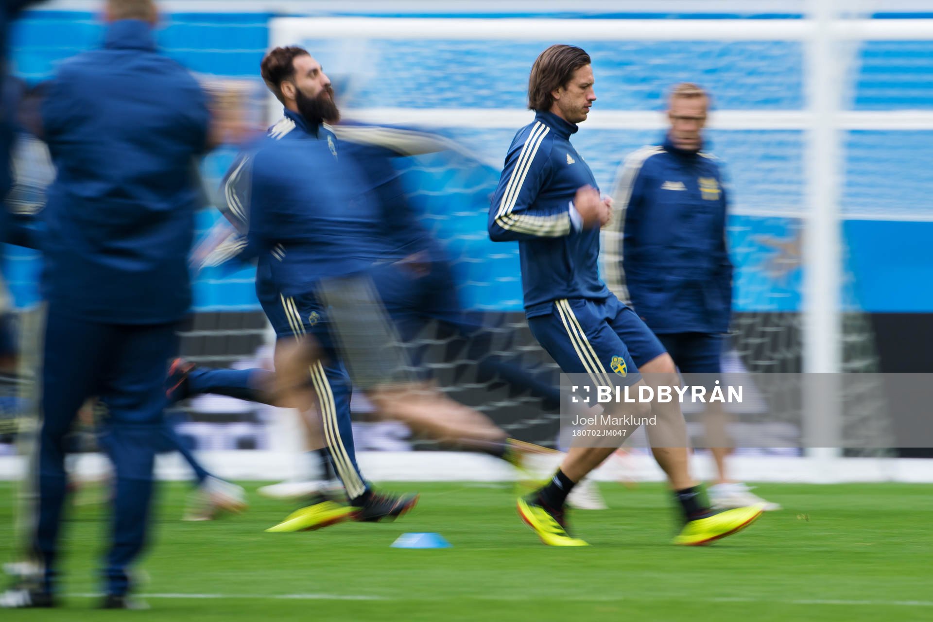 Gustav Svensson of the Swedish national football team at a