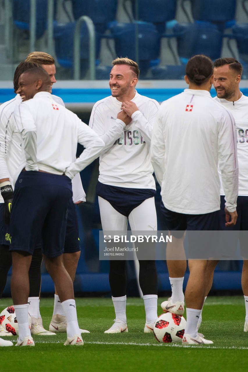 Josip Drmic of the Swiss national football team at a