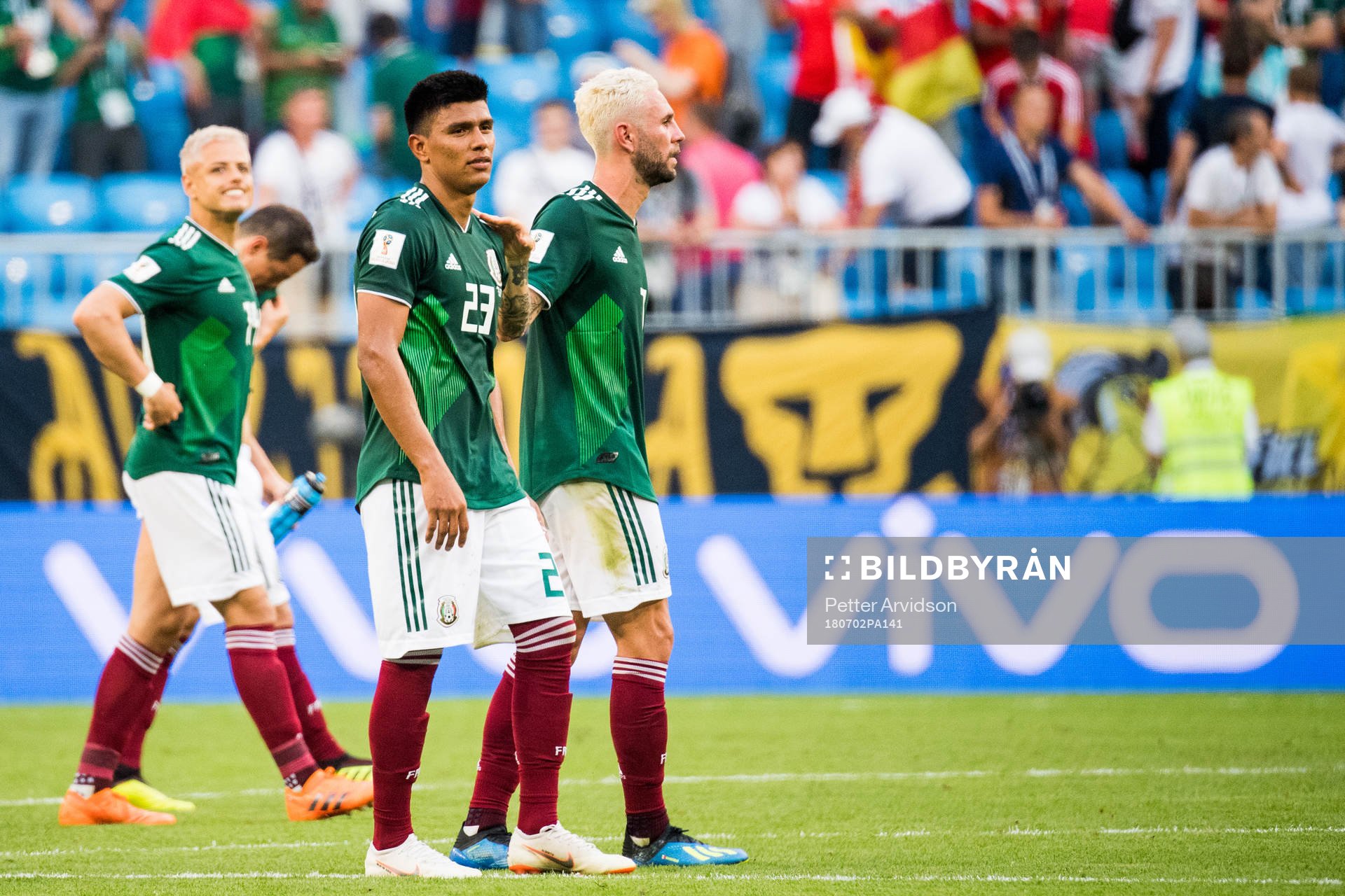 Jesus Gallardo of Mexico looks dejected