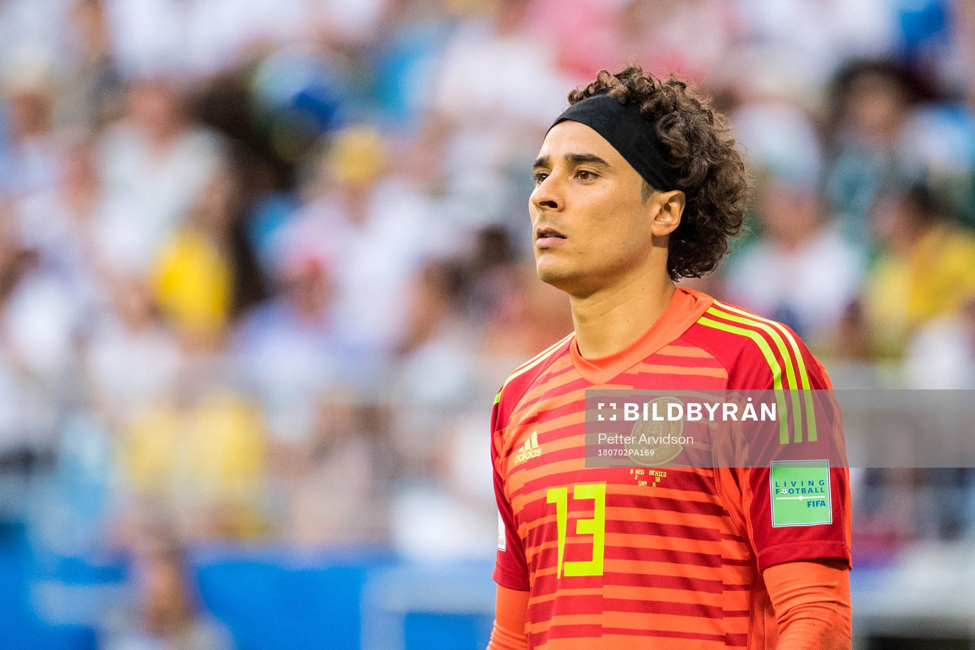 Goalkeeper Guillermo Ochoa of Mexico