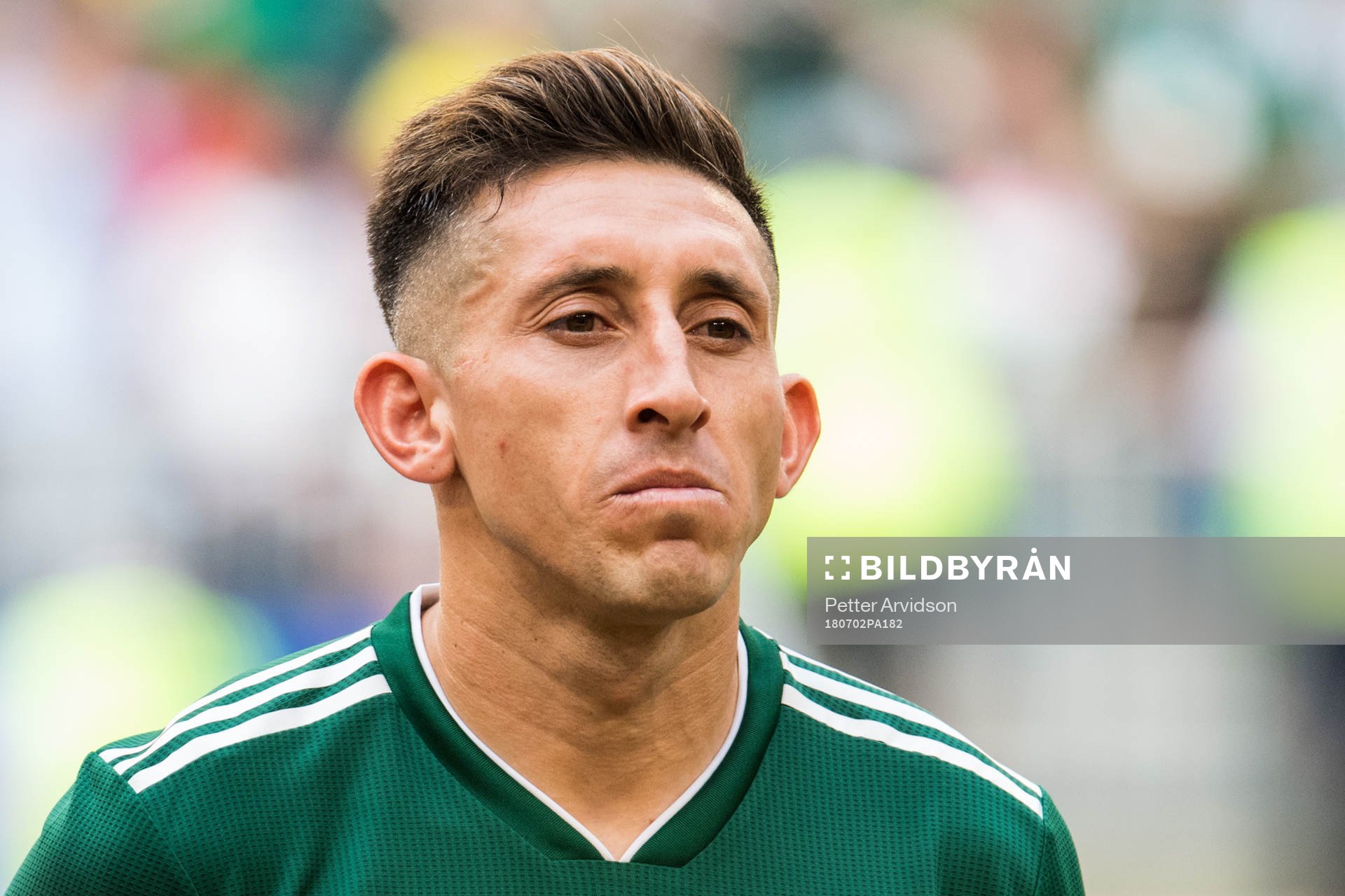 Hector Herrera of Mexico prior the FIFA World Cup round of