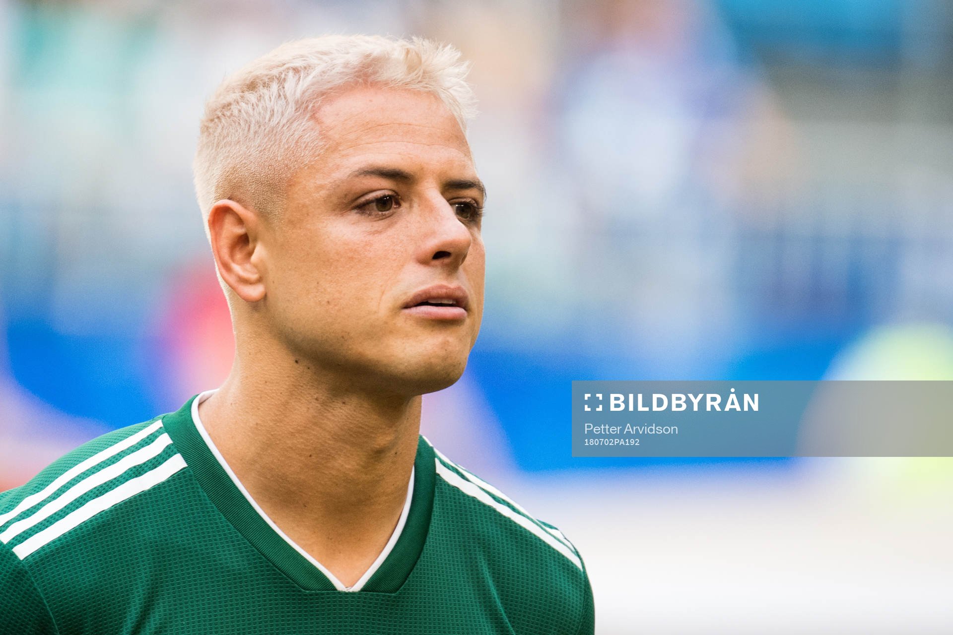 Javier Hernandez of Mexico prior the FIFA World Cup round