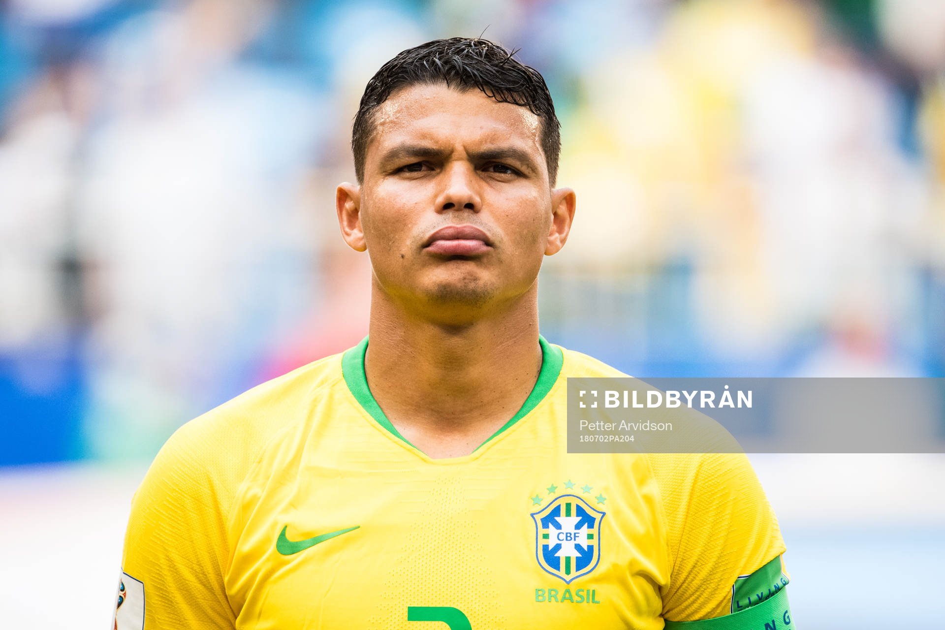 Thiago Silva of Brazil prior the FIFA World Cup round of 16