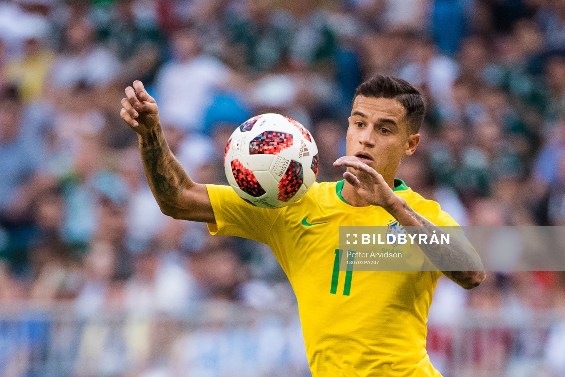 Philippe Coutinho of Brazil