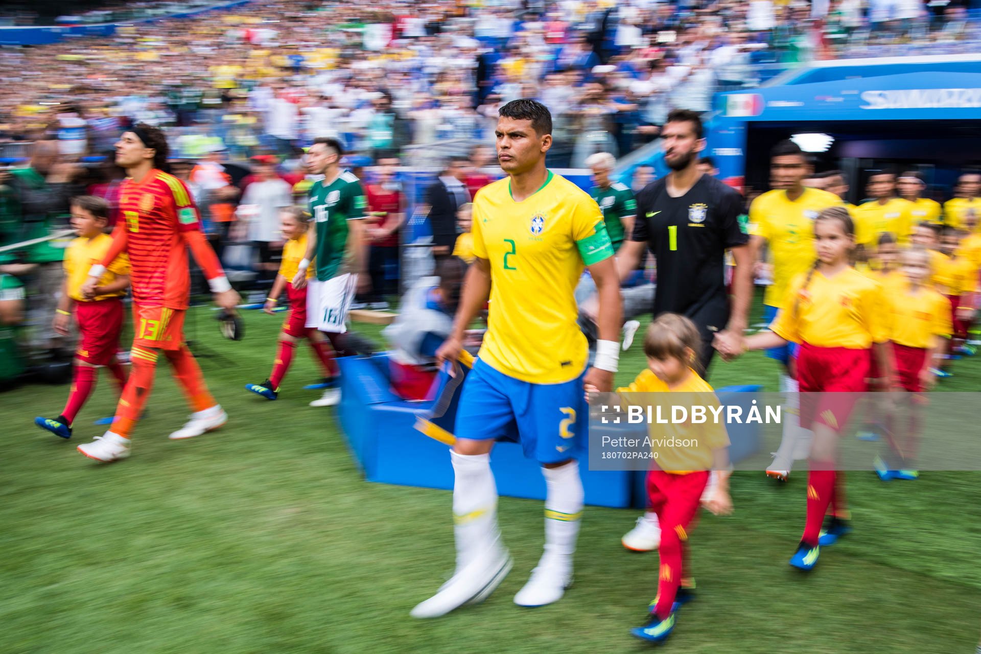 Thiago Silva of Brazil prior the FIFA World Cup round of 16