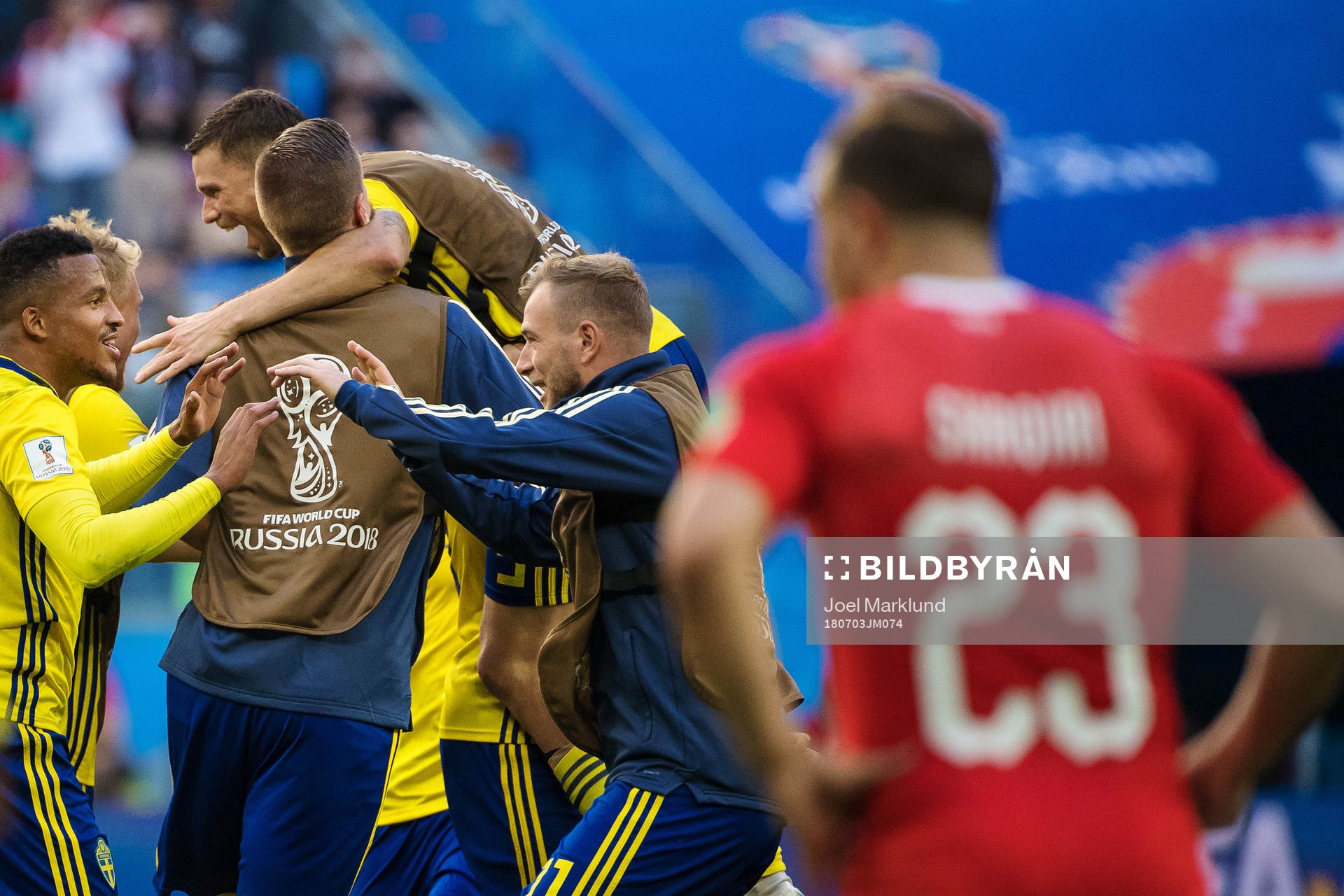 Martin Olsson, Pontus Jansson, Marcus Berg and John