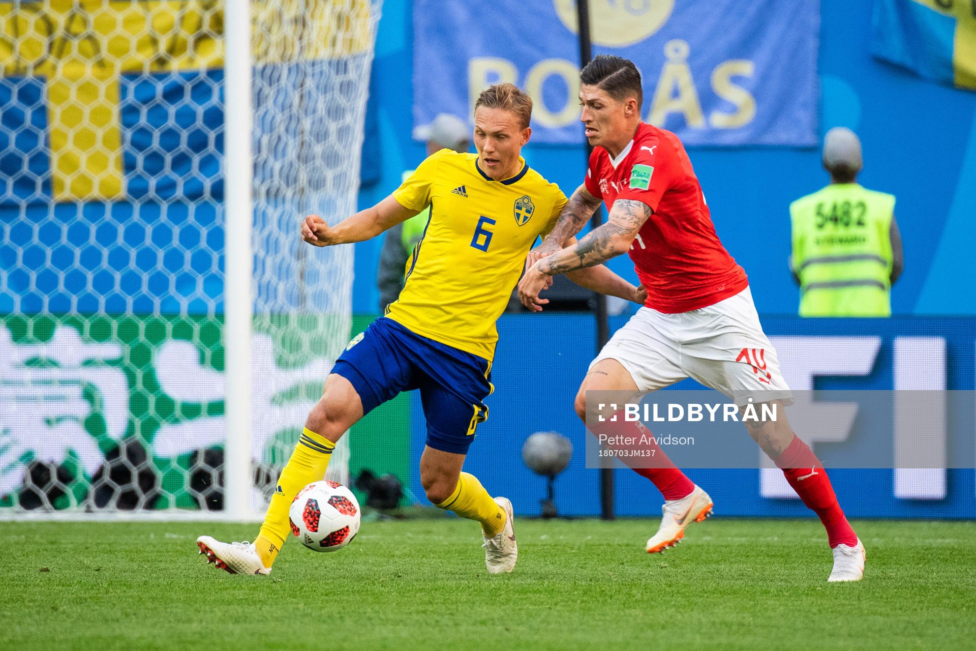 Ludwig Augustinsson of Sweden and Steven Zuber of