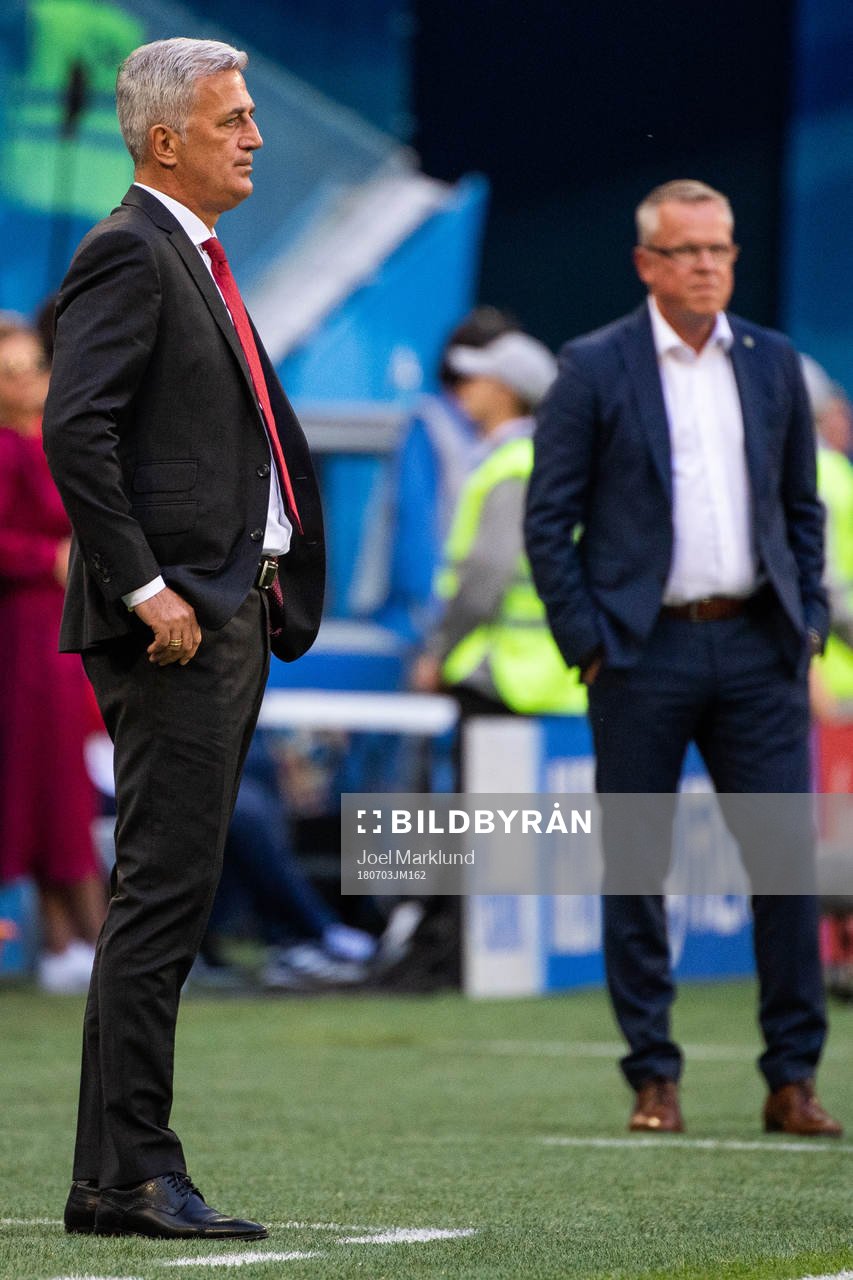 Head coach Vladimir Petkovic of Switzerland and head coach