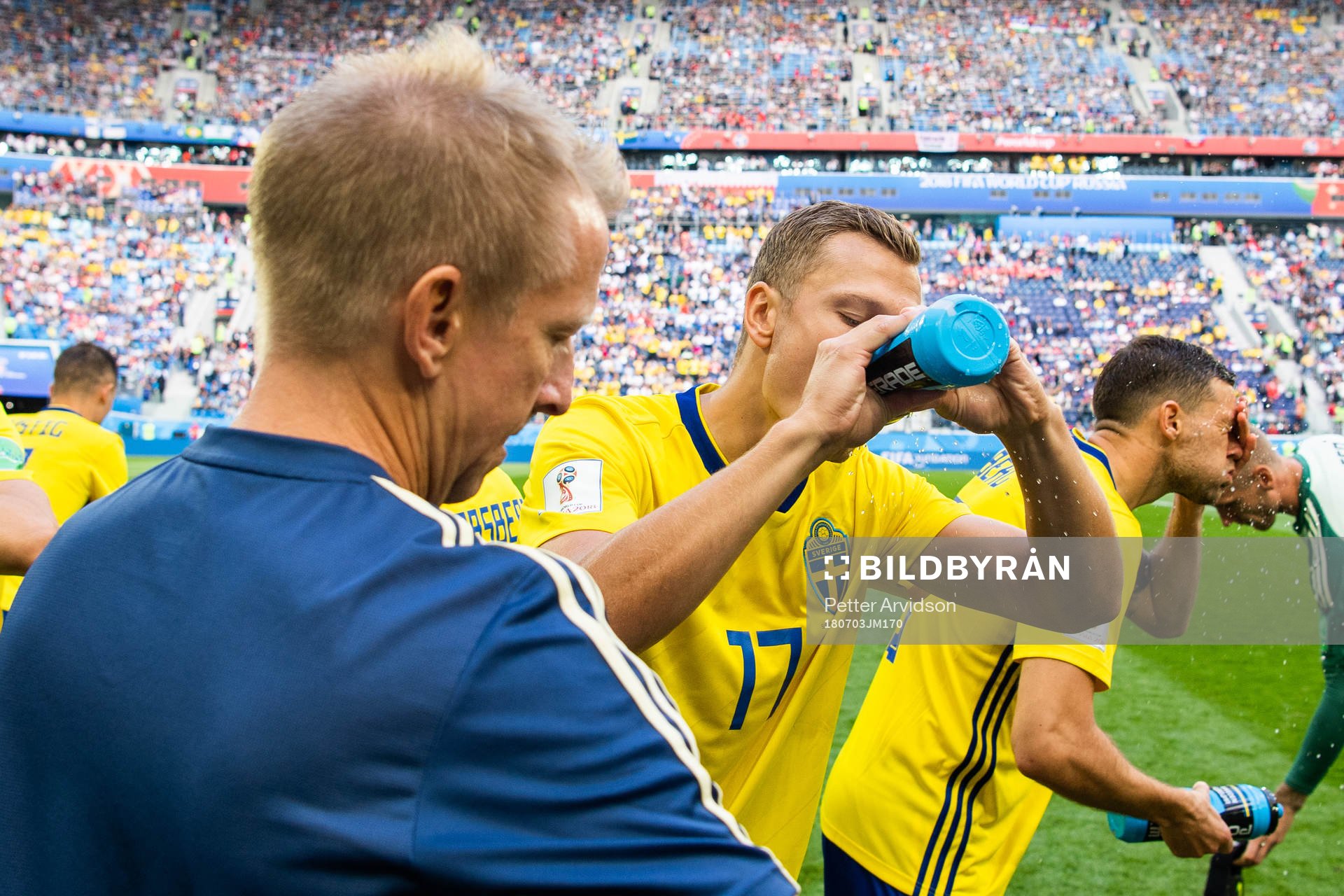 Viktor Claesson of Sweden prior to the FIFA World Cup round