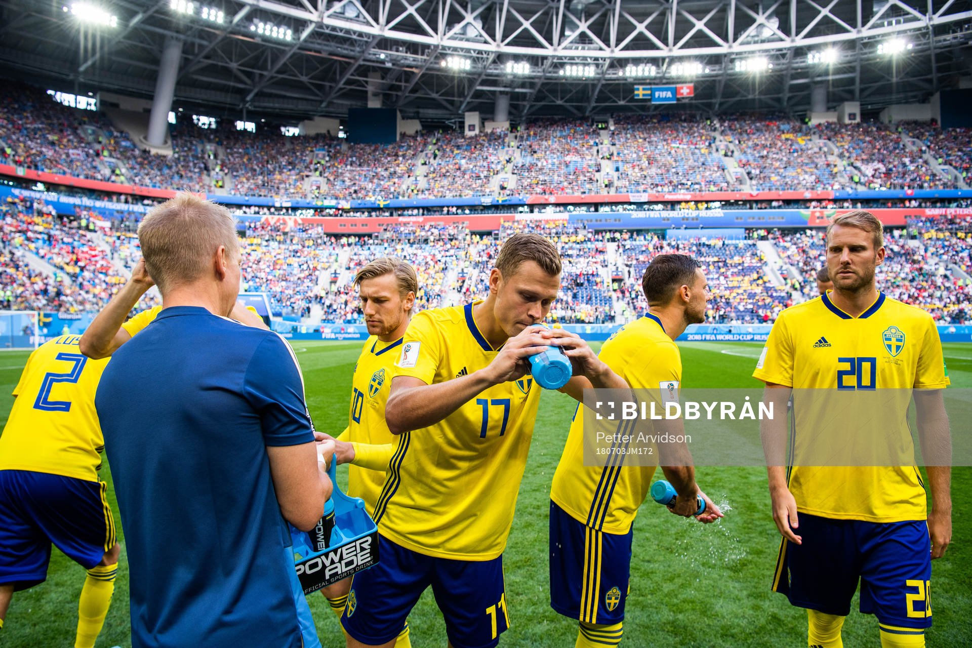 Viktor Claesson of Sweden prior to the FIFA World Cup round