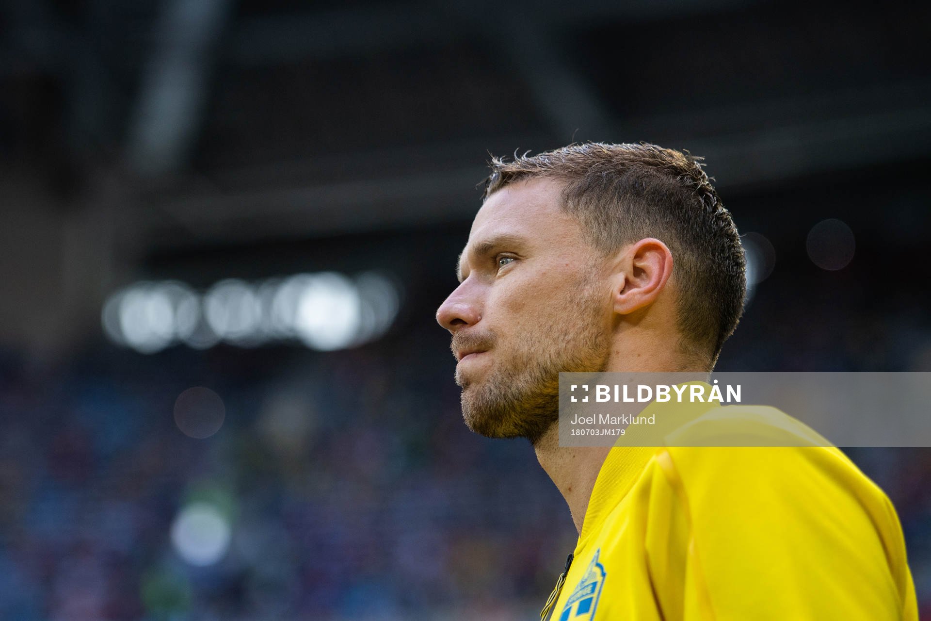 Marcus Berg of Sweden prior to the FIFA World Cup round of