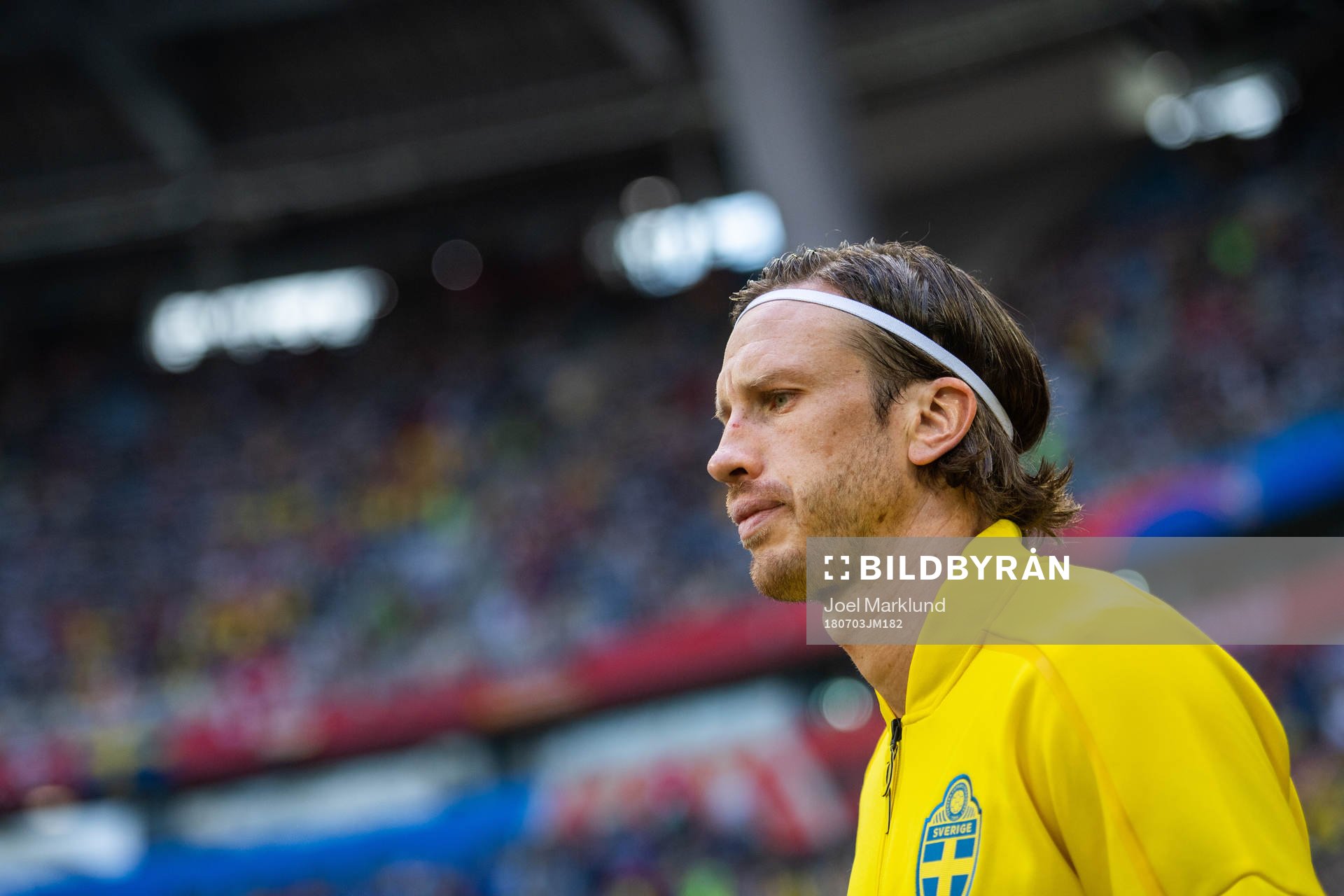 Gustav Svensson of Sweden prior to the FIFA World Cup round