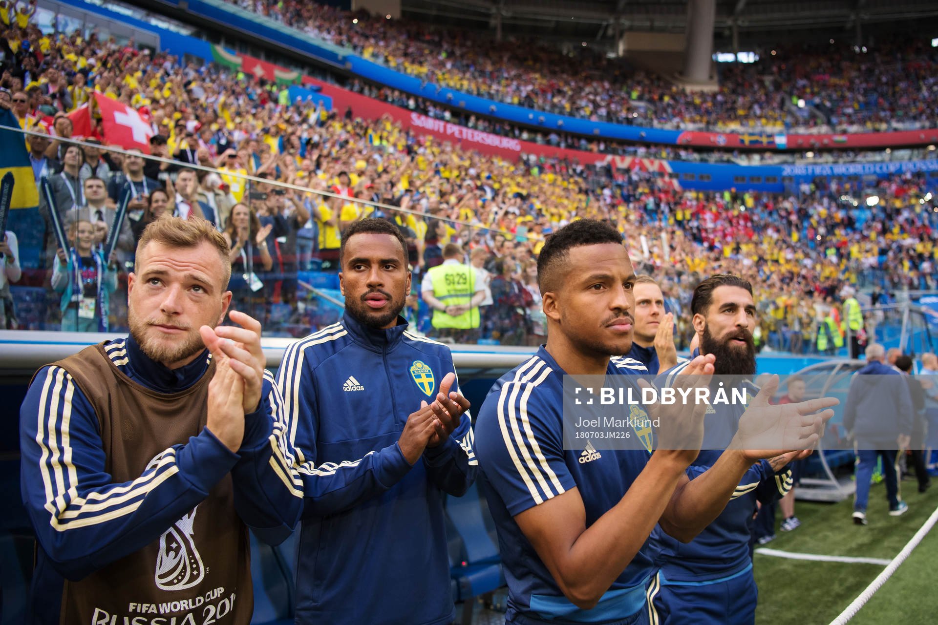 John Guidetti, Isaac Kiese Thelin, Martin Olsson and Jimmy