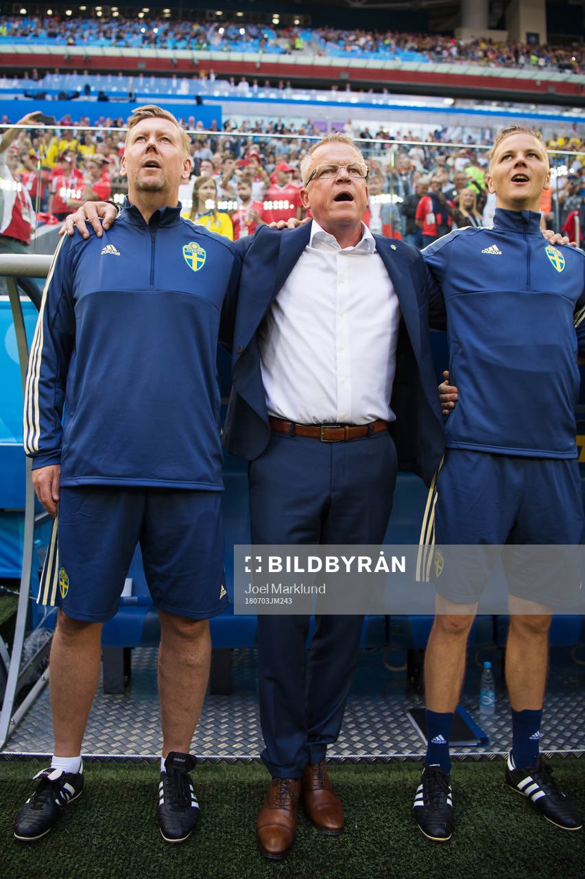 Assistant coach Peter Wettergren, head coach Janne