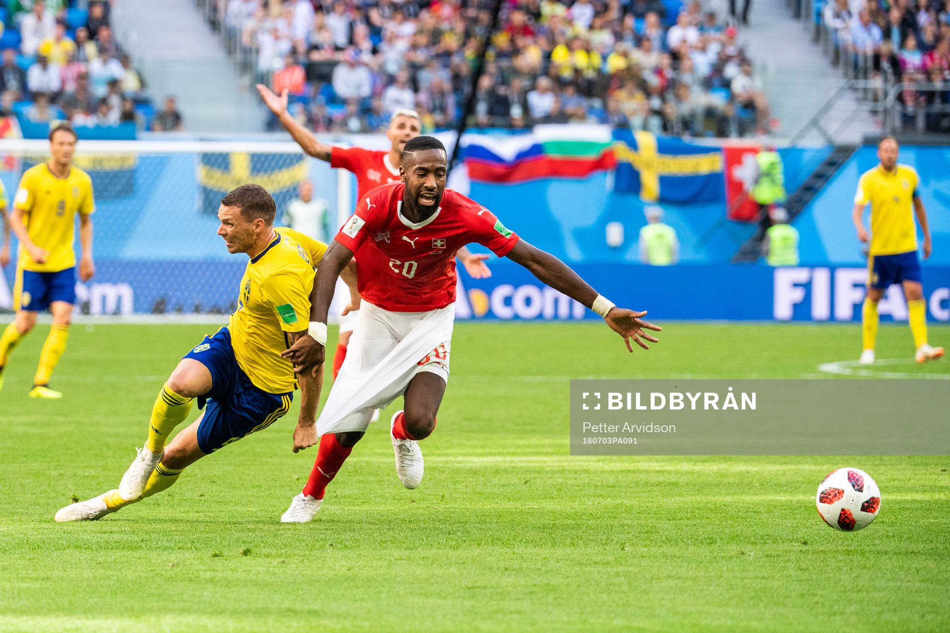 Marcus Berg of Sweden pulls