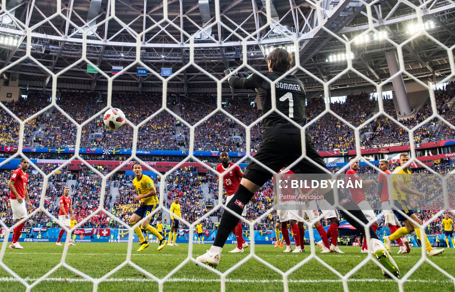 Goalkeeper Yann Sommer of Switzerland makes a save