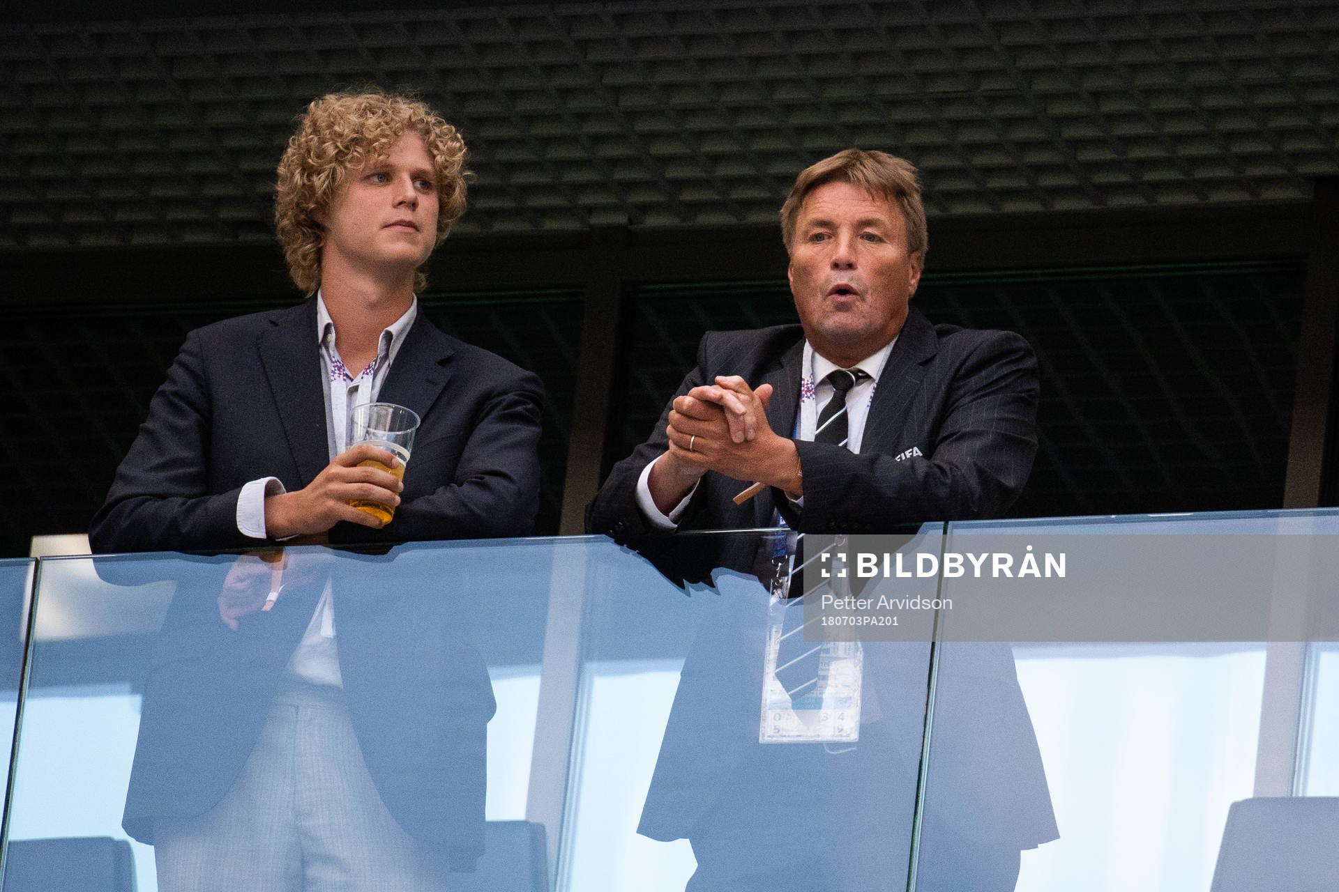 Thomas Bodström prior to the FIFA World Cup round of 16