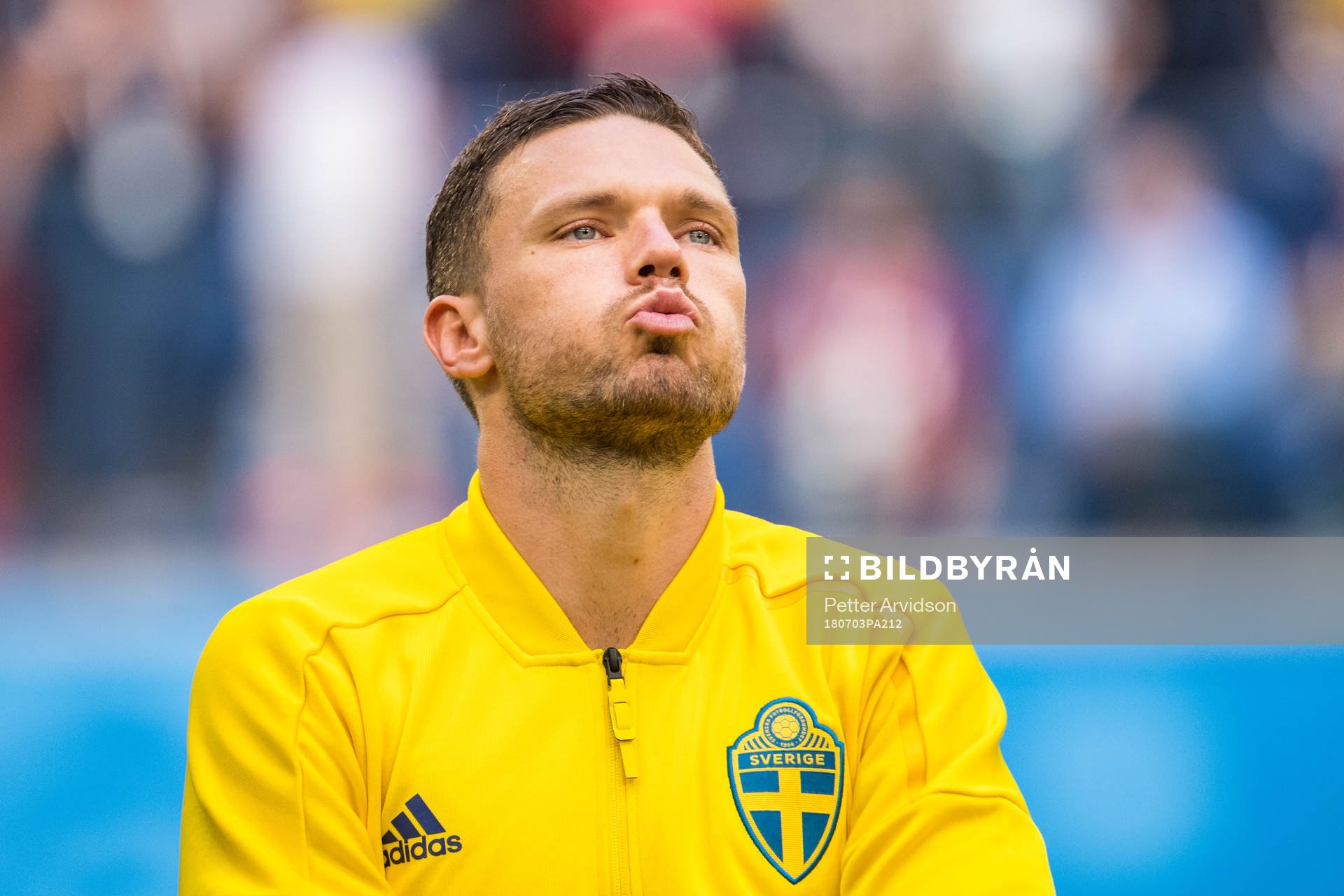 Marcus Berg of Sweden prior the FIFA World Cup round of 16