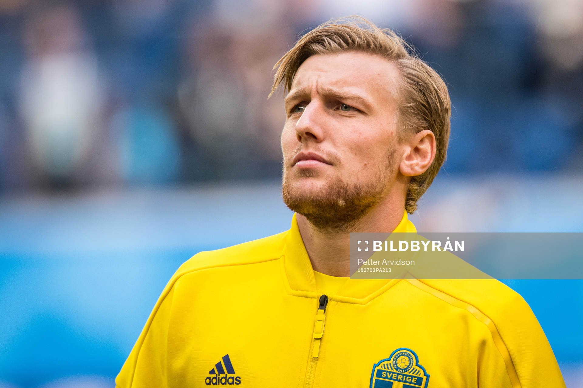 Emil Forsberg of Sweden prior the FIFA World Cup round of