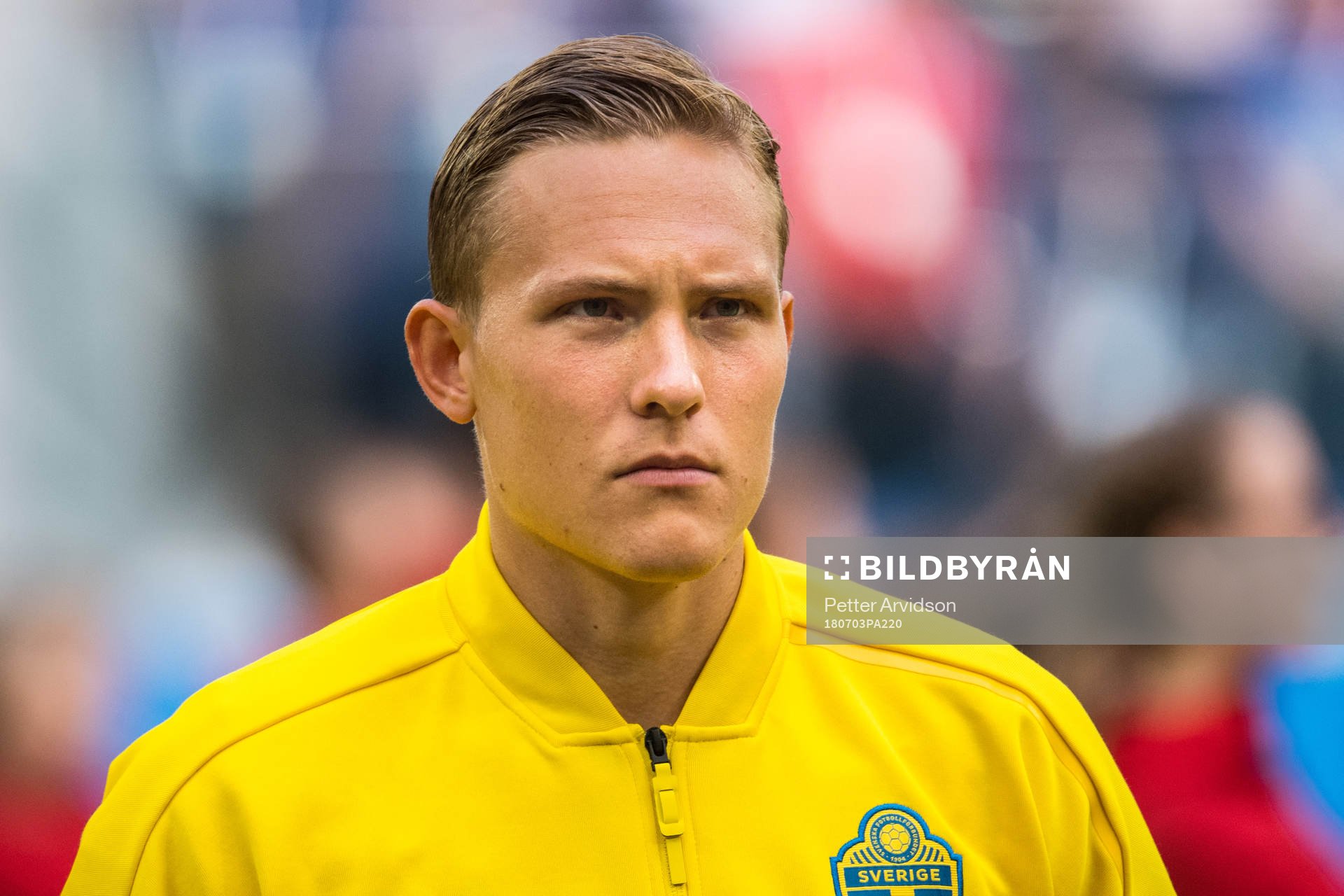 Ludwig Augustinsson of Sweden prior the FIFA World Cup