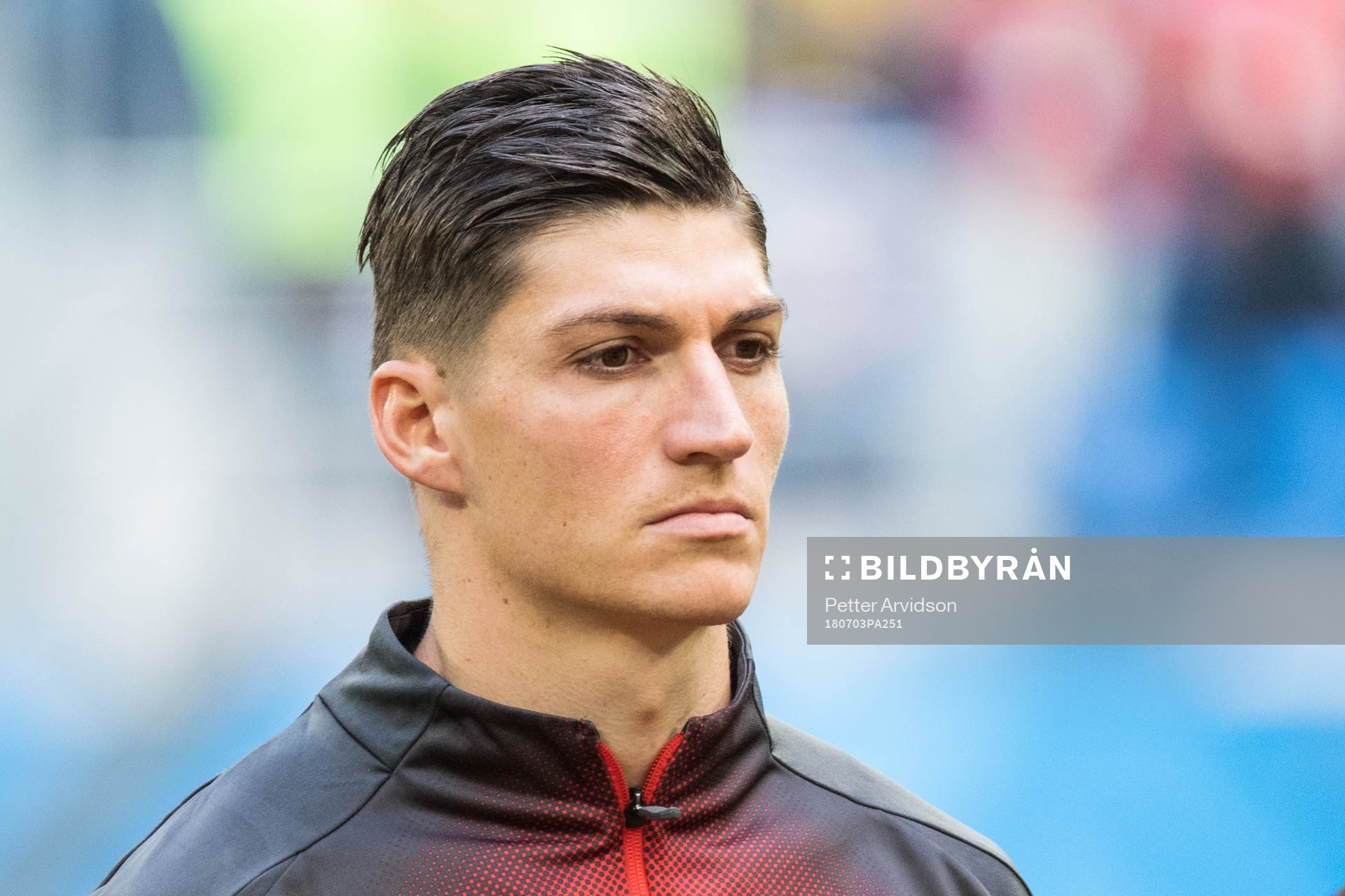 Steven Zuber of Switzerland prior the FIFA World Cup round