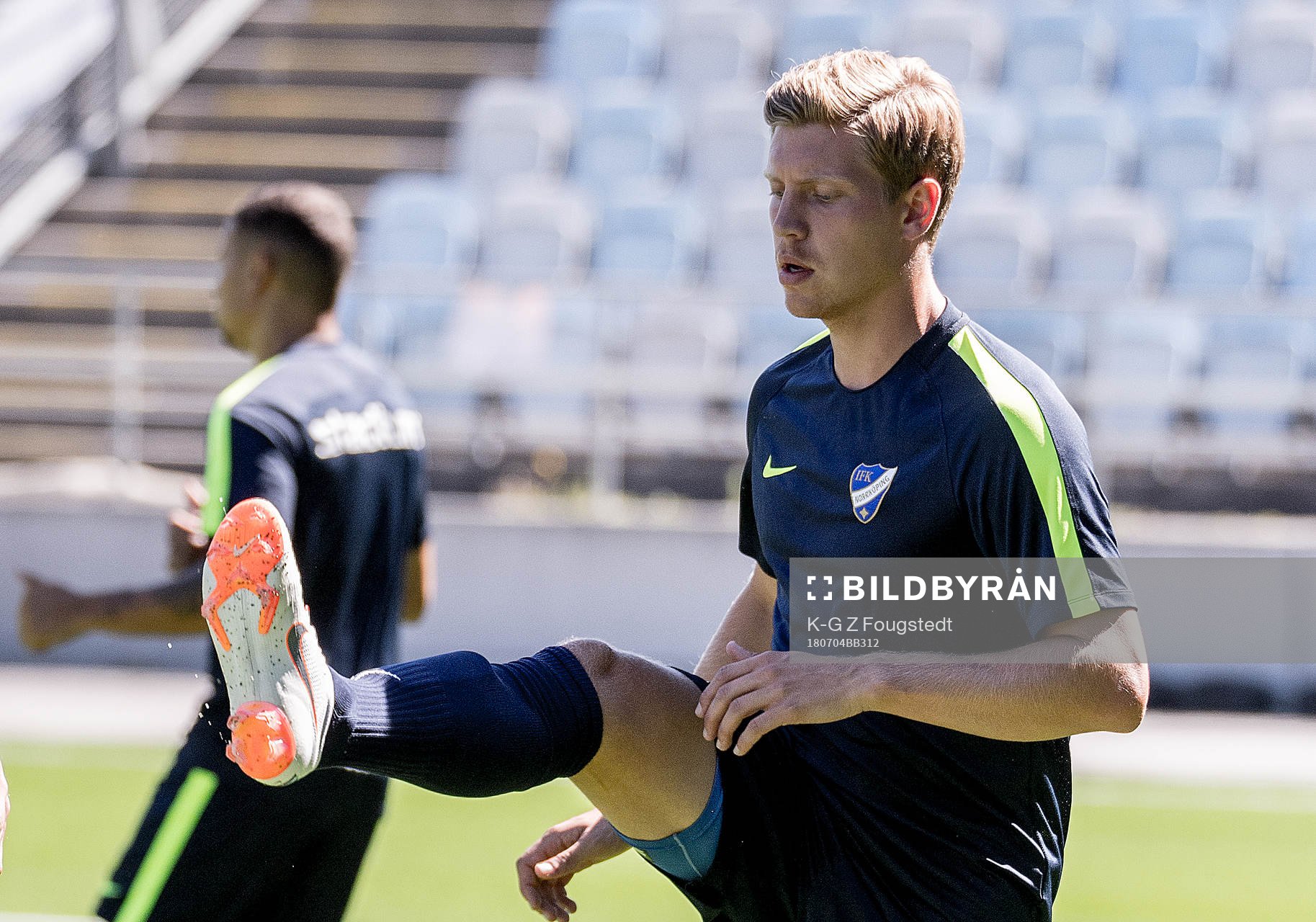 Alexander Fransson första träningen med IFK Norrköping