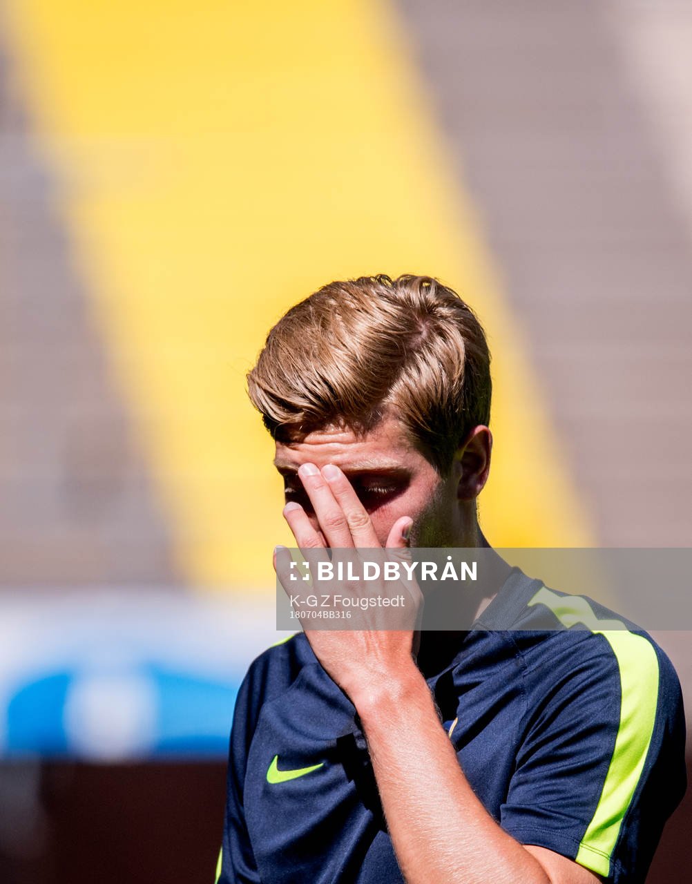 Alexander Fransson första träningen med IFK Norrköping