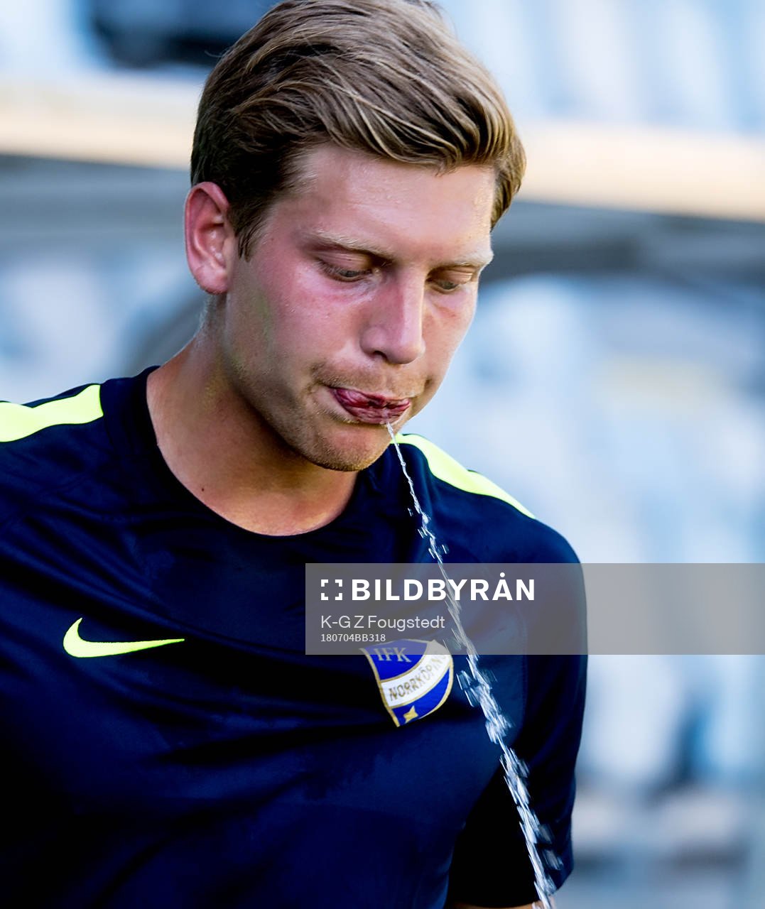 Alexander Fransson första träningen med IFK Norrköping