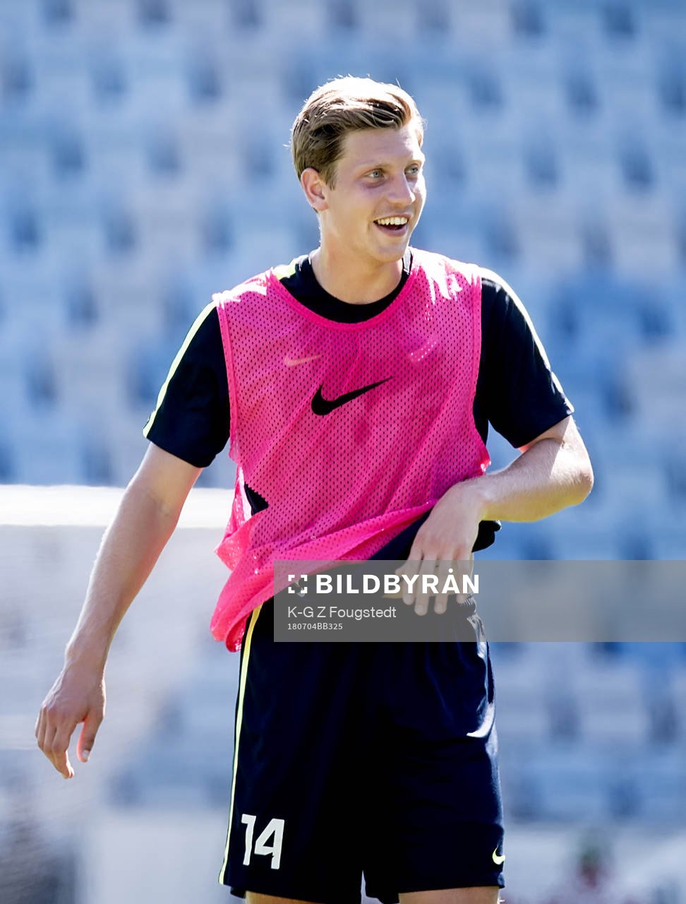 Alexander Fransson första träningen med IFK Norrköping